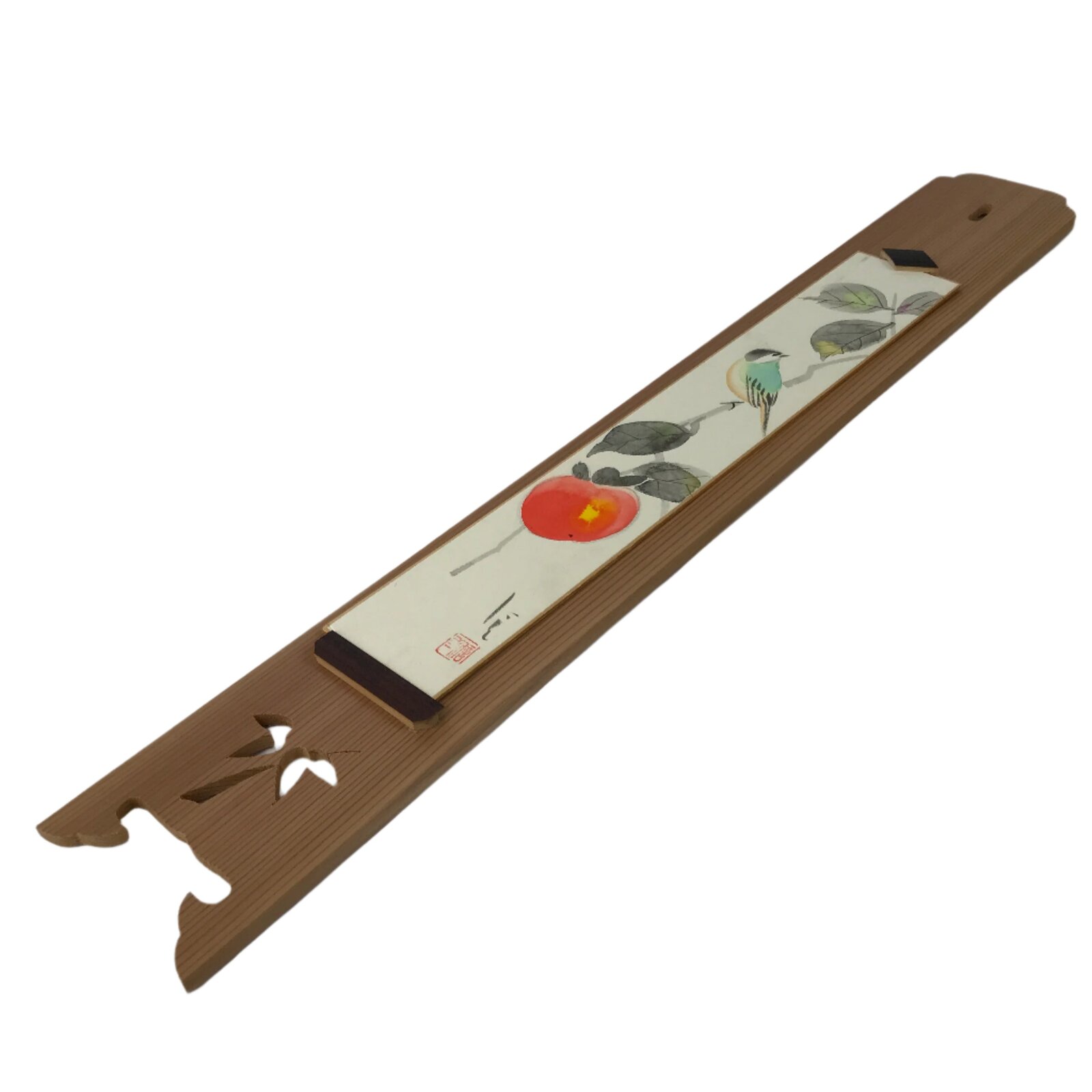 Japanese Wall Hanging Frame Tanzaku-Kake Shikishi Display Art Board Bird FL391