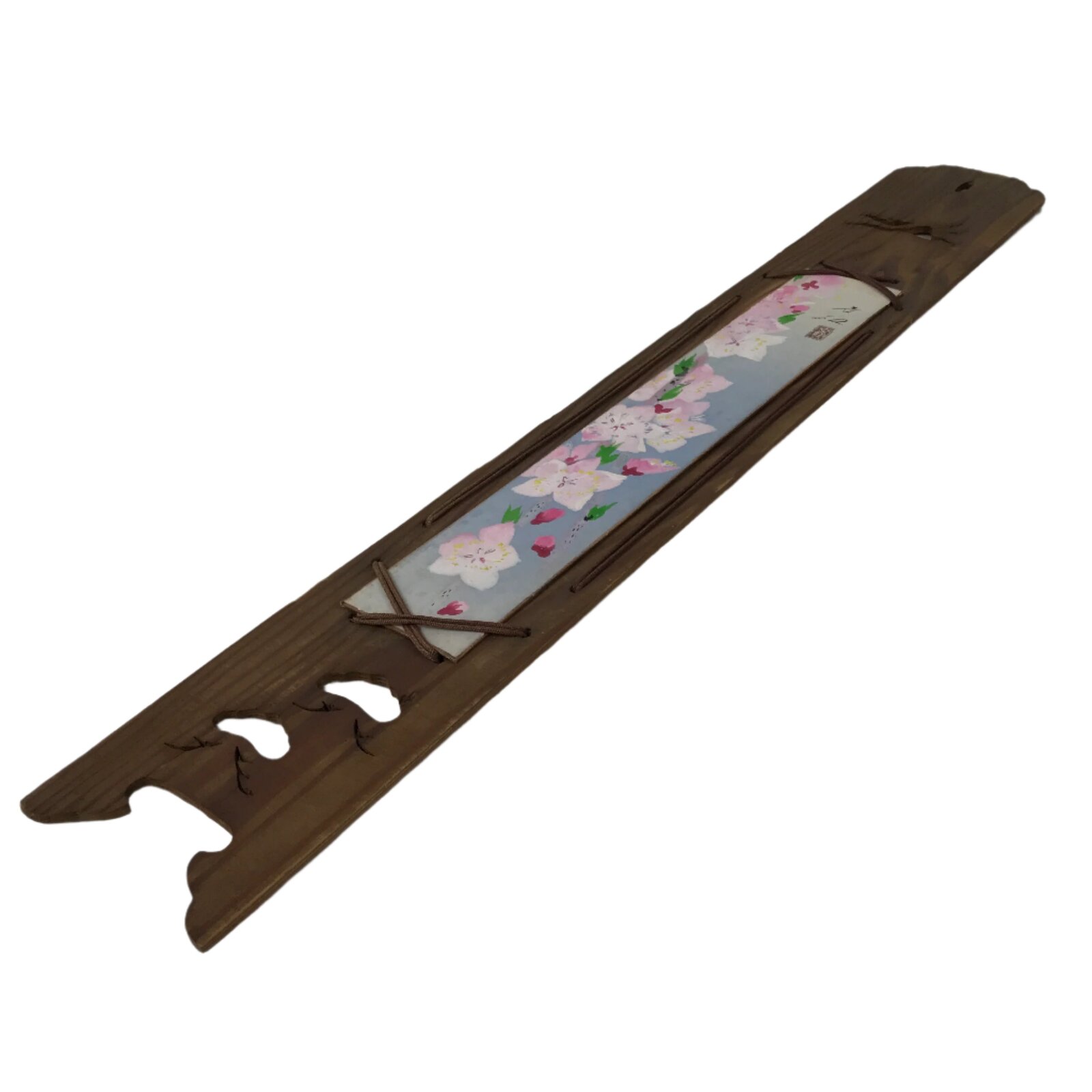 Japanese Wall Hanging Frame Tanzaku-Kake Shikishi Display Art Board Floral FL384