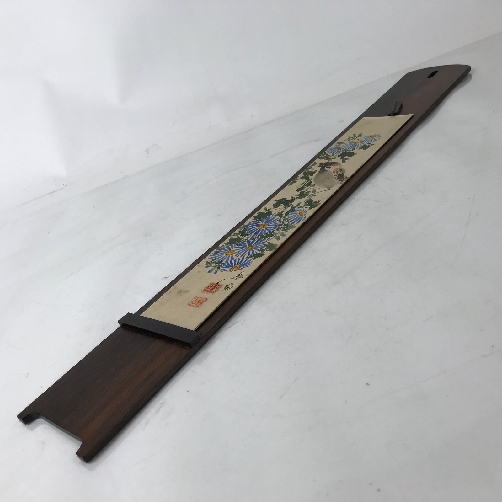 Japanese Wall Hanging Frame Tanzaku-Kake Shikishi Display Art Board Floral FL384