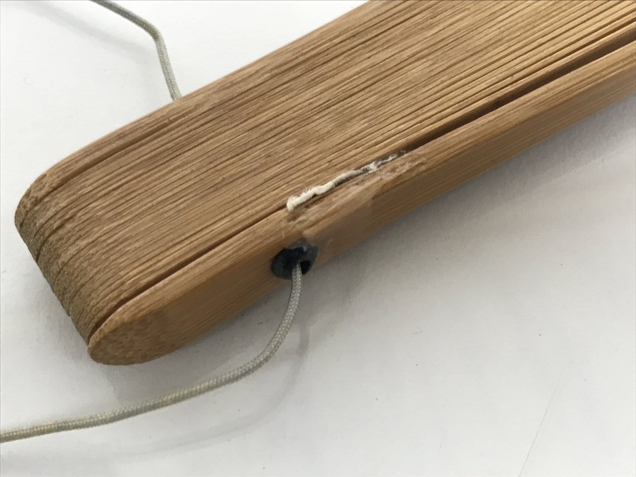 Japanese Washi Paper Folding Fan Sensu Vtg Gold Freckles Calligraphy Black 4D998