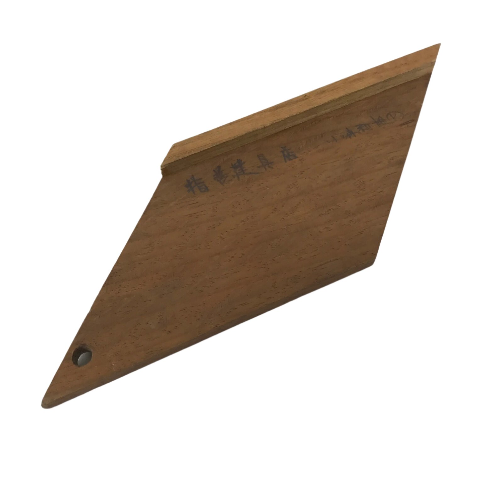 Japanese Wood Angle Ruler Vtg Square Woodworking Carpentry Tool 45degrees T301