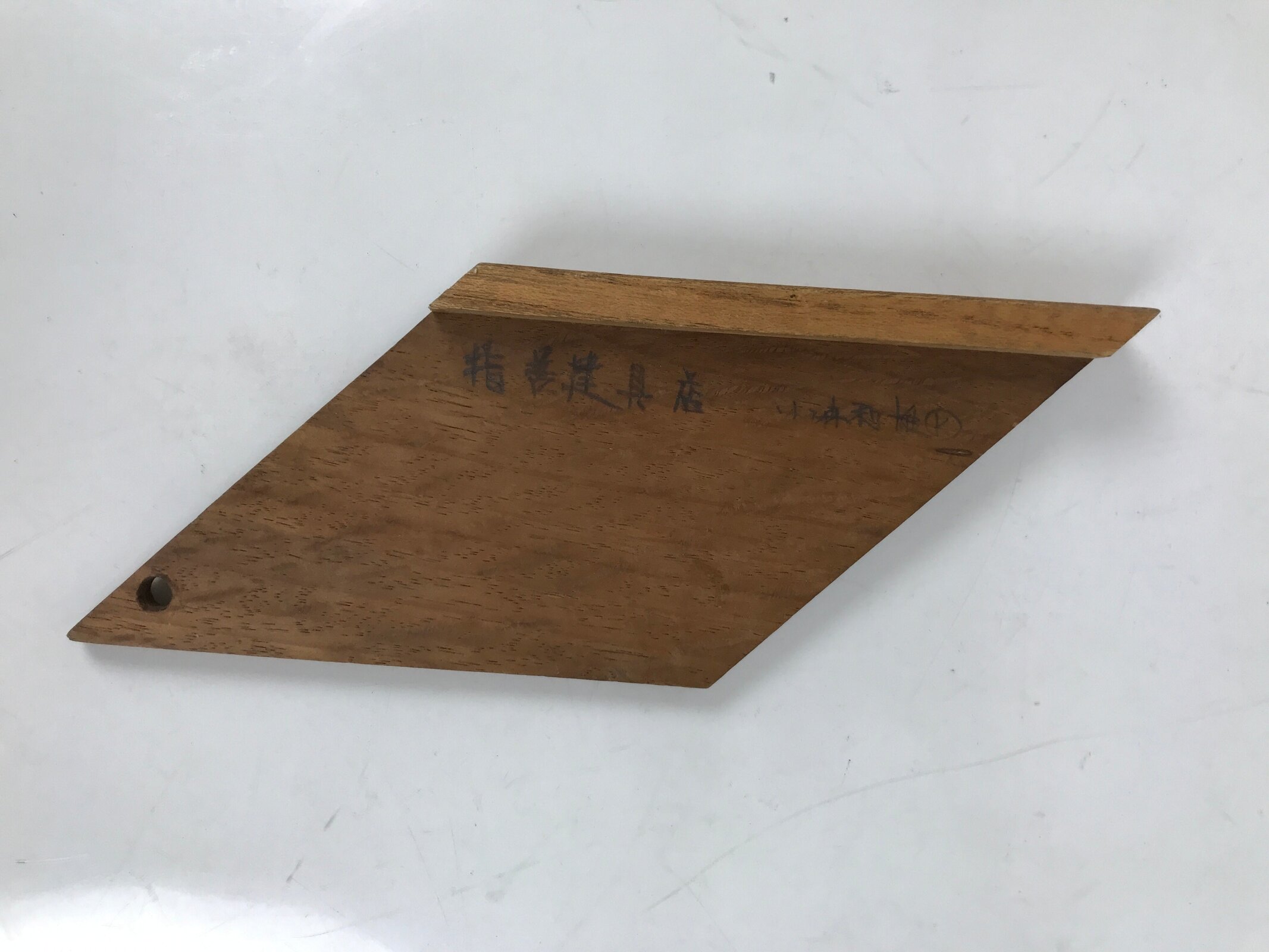 Japanese Wood Angle Ruler Vtg Square Woodworking Carpentry Tool 45degrees T301