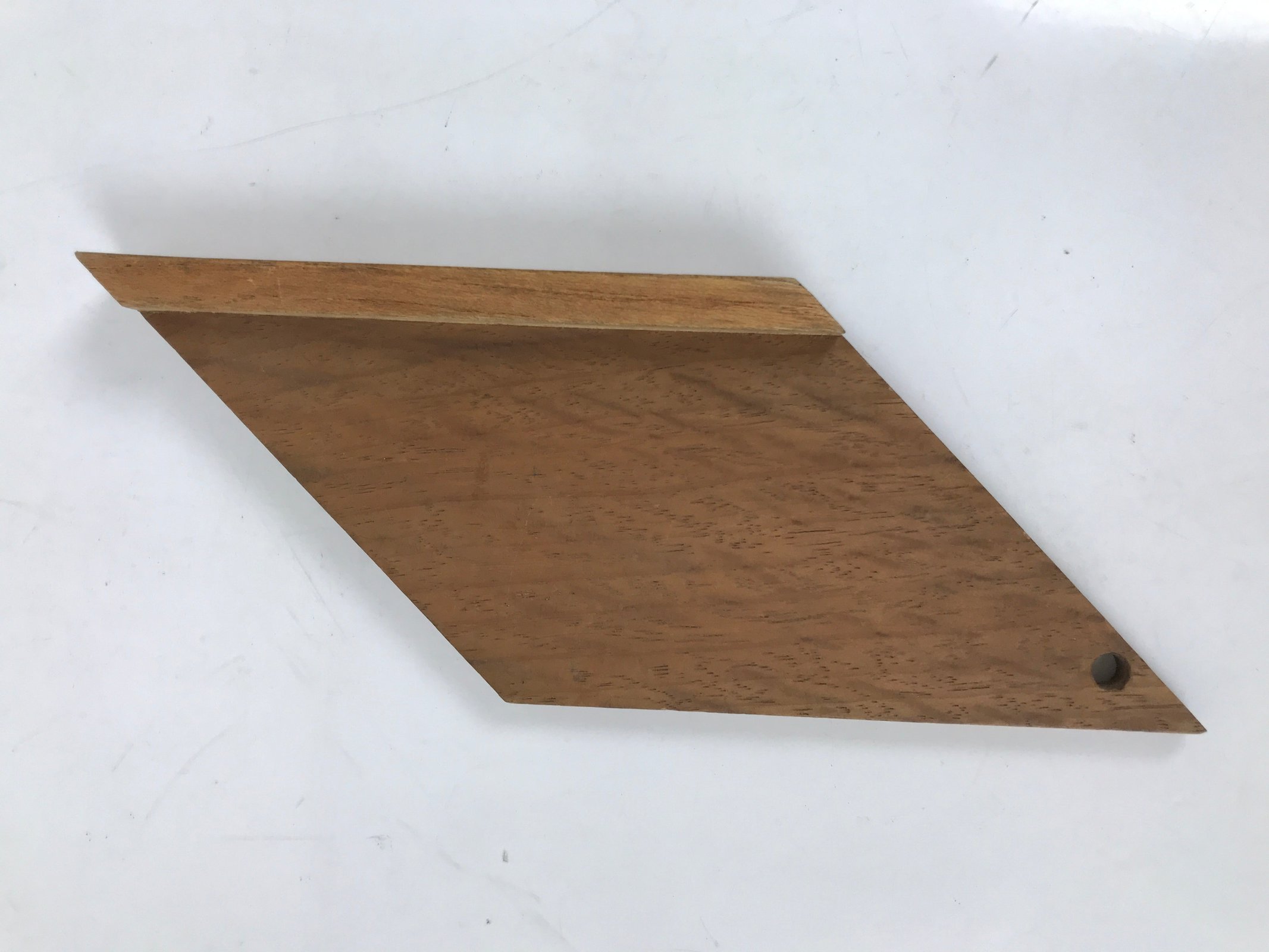 Japanese Wood Angle Ruler Vtg Square Woodworking Carpentry Tool 45degrees T301