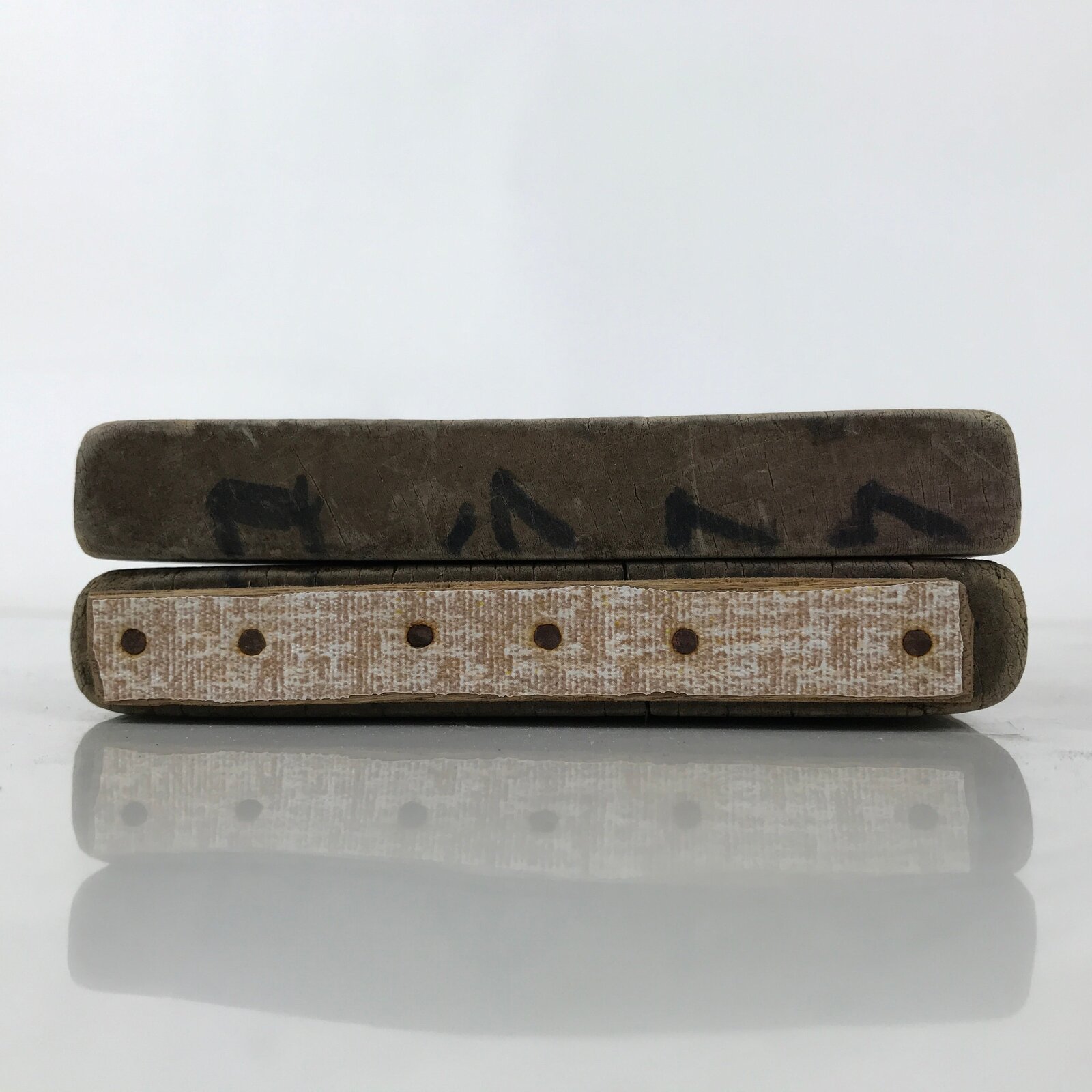 Japanese Wood Carved Kashigata Cake Mold Sweet Wagashi Incense Pot Frame Kg680