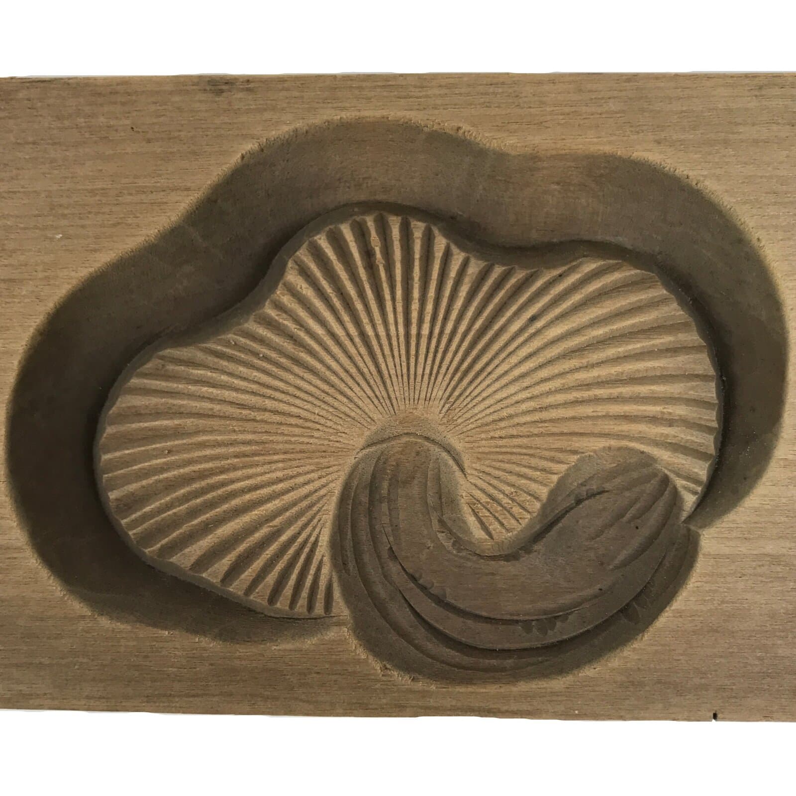 Japanese Wood Carved Kashigata Cake Mold Sweet Wagashi Shiitake Mushroom Kg795