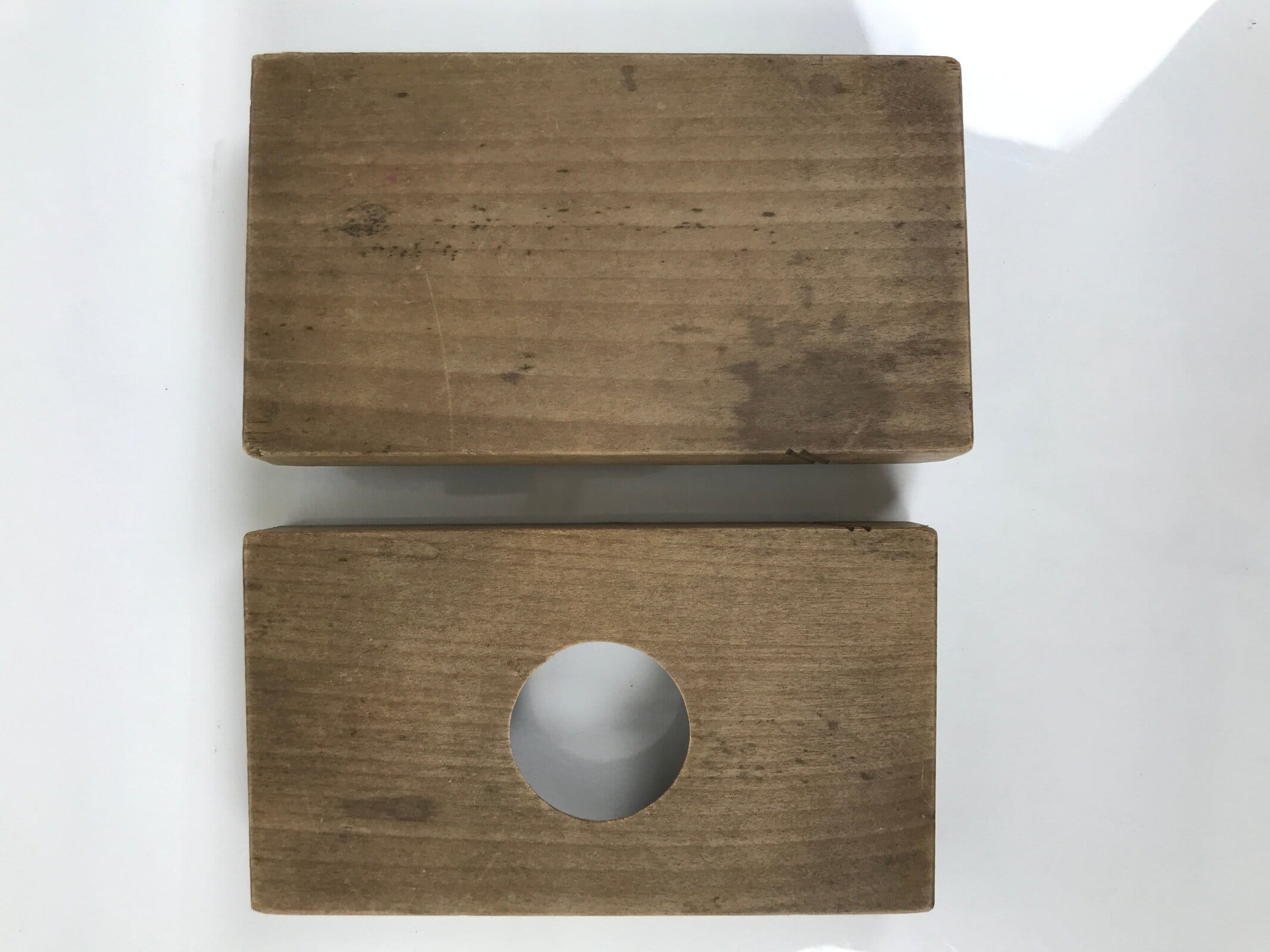 Japanese Wood Carved Kashigata Cake Mold Vtg Sweet Wagashi Apple Ringo Kg786