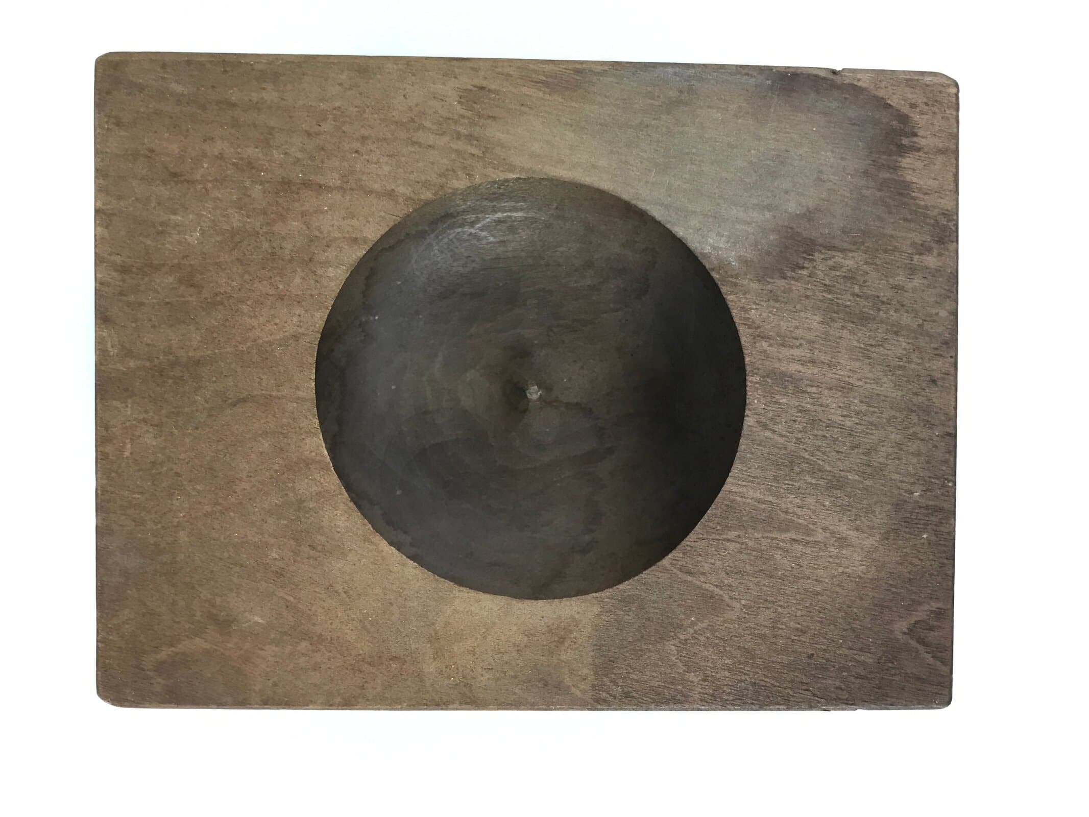 Japanese Wood Carved Kashigata Cake Mold Vtg Sweet Wagashi Apple Ringo Kg803