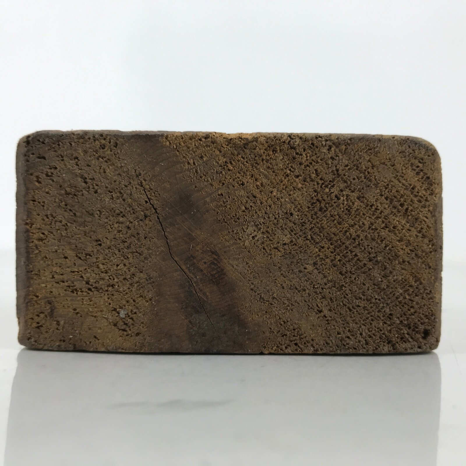 Japanese Wood Carved Kashigata Cake Mold Vtg Sweet Wagashi Clam Shell Kai Kg731