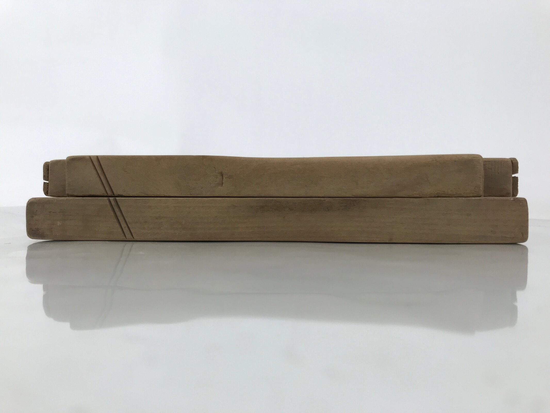 Japanese Wood Carved Kashigata Cake Mold Vtg Sweet Wagashi Folding Fan Kg709