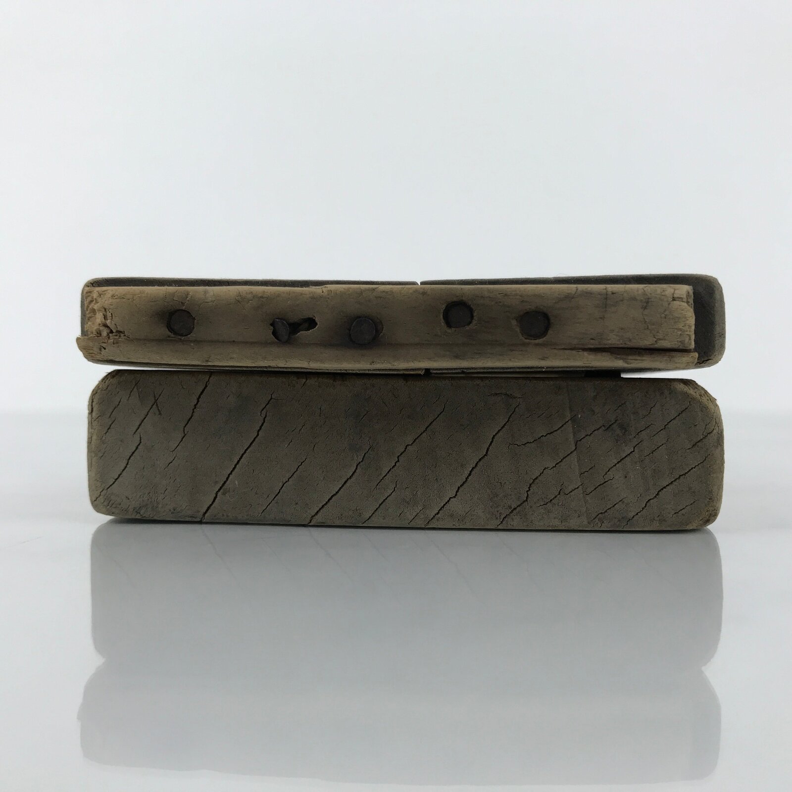 Japanese Wood Carved Kashigata Cake Mold Vtg Sweet Wagashi Tai Madai Fish Kg793