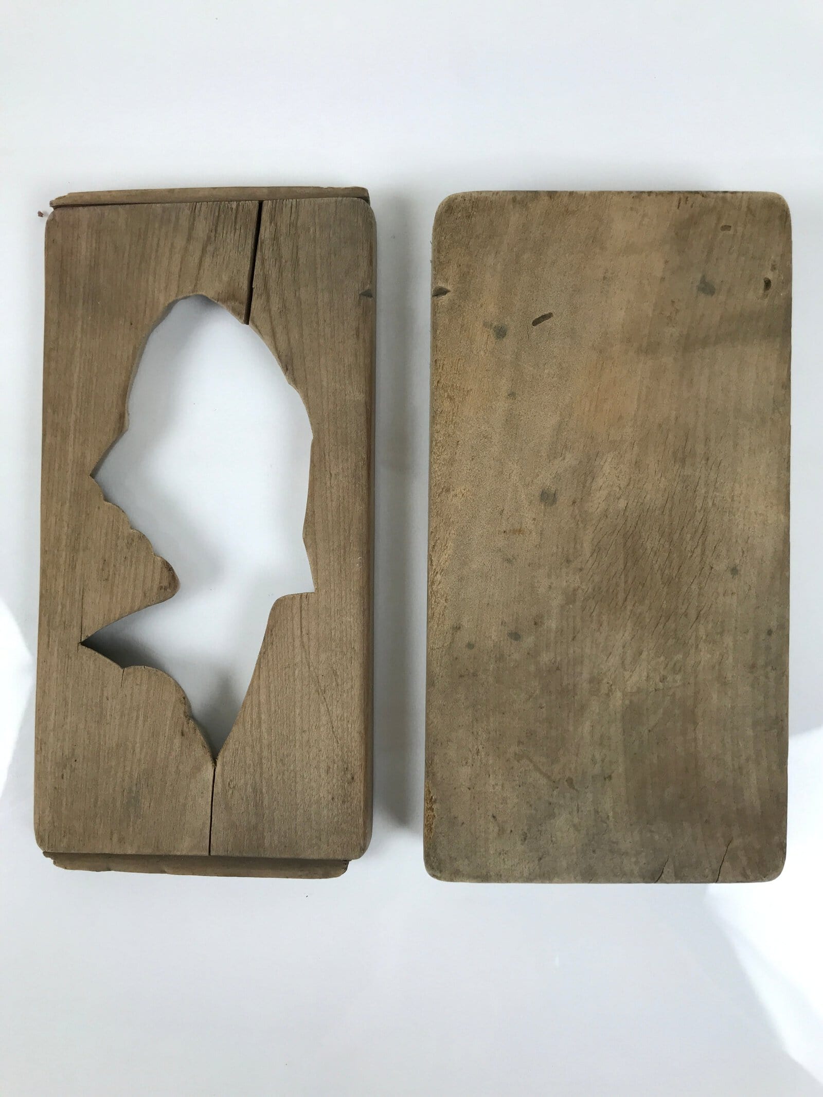 Japanese Wood Carved Kashigata Cake Mold Vtg Sweet Wagashi Tai Madai Fish Kg793