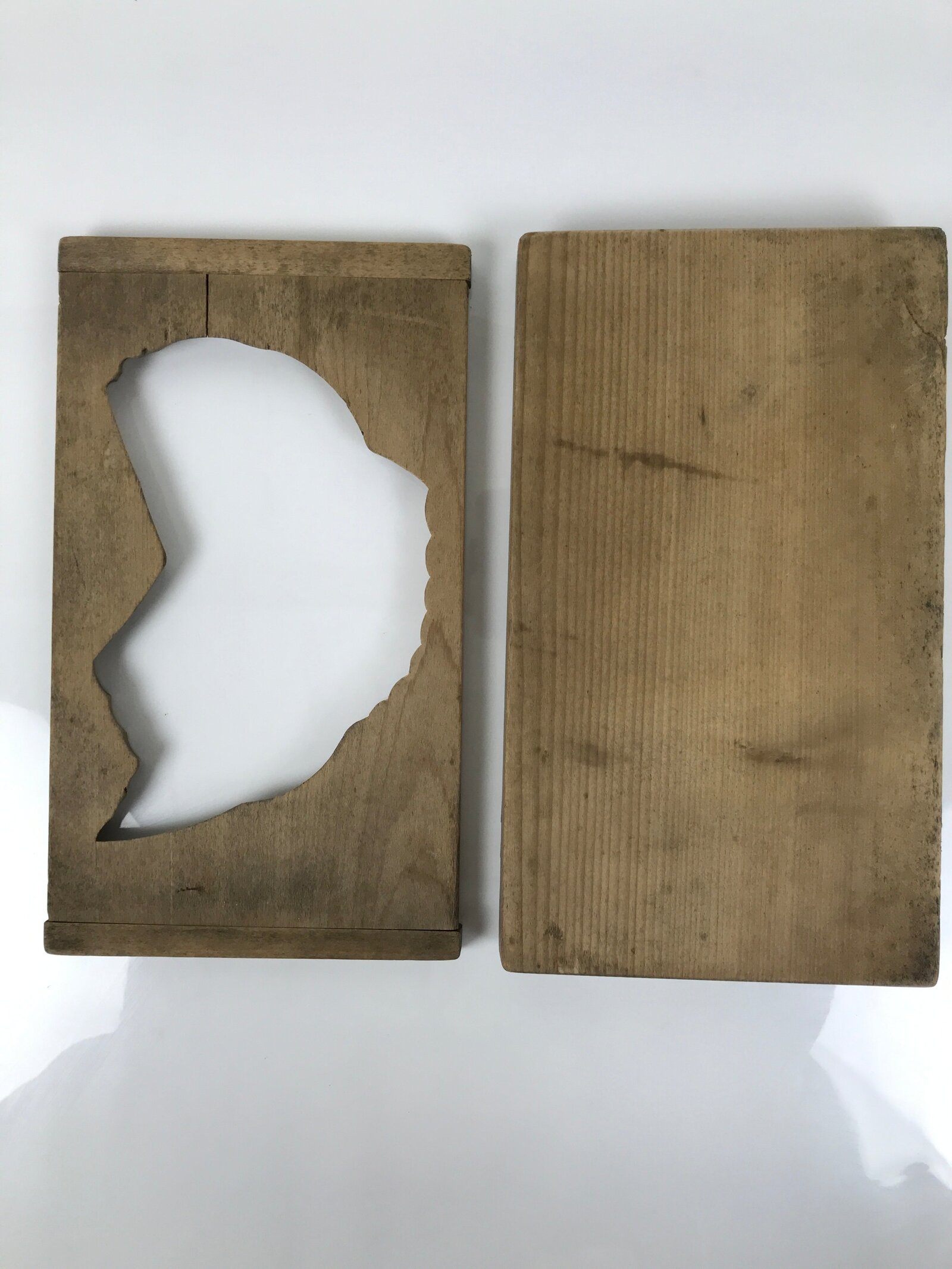 Japanese Wood Carved Kashigata Cake Mold Vtg Sweet Wagashi Tai Madai Fish Kg811