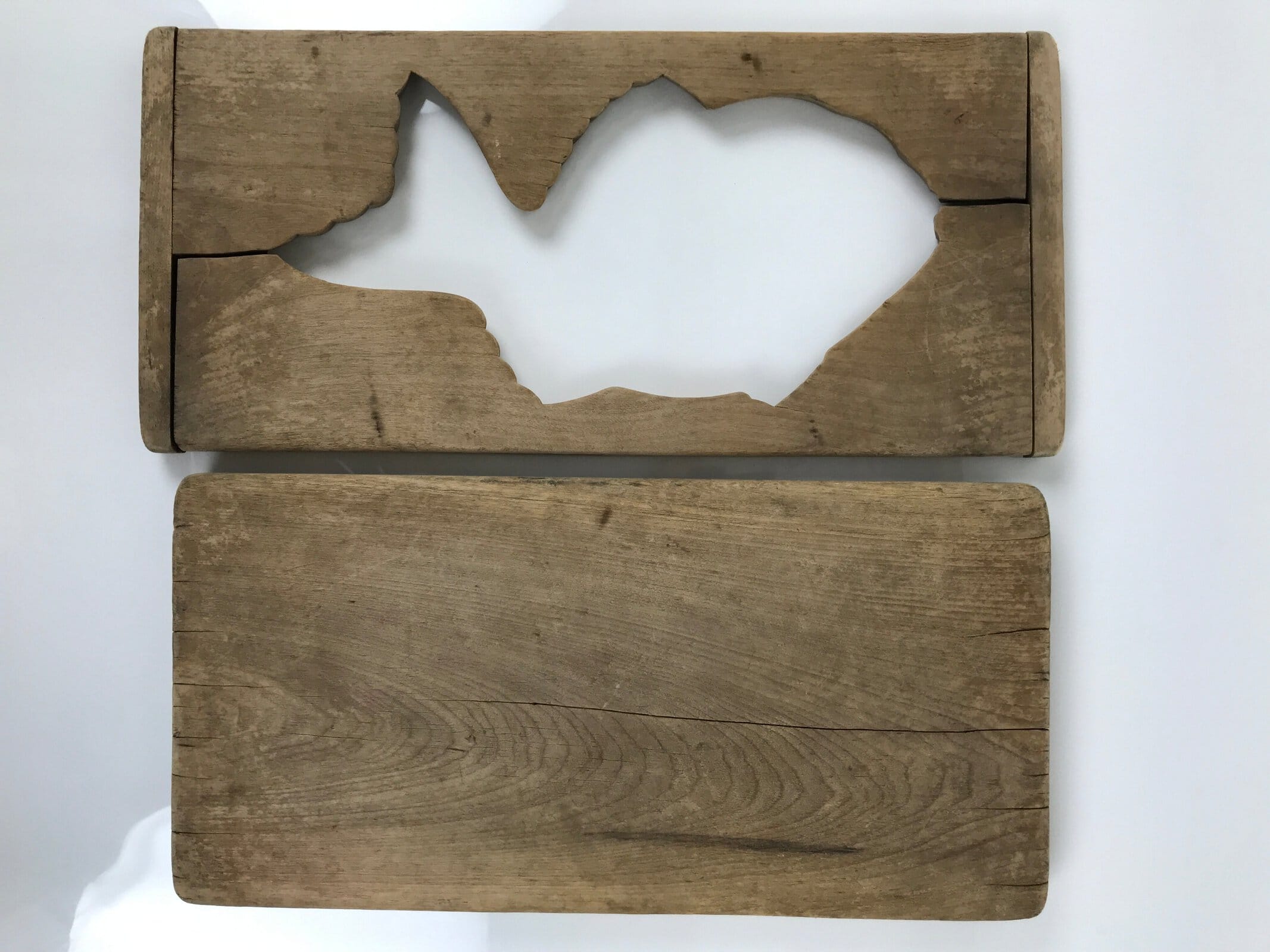 Japanese Wood Carved Kashigata Cake Mold Vtg Sweet Wagashi Tai Madai Fish Kg816