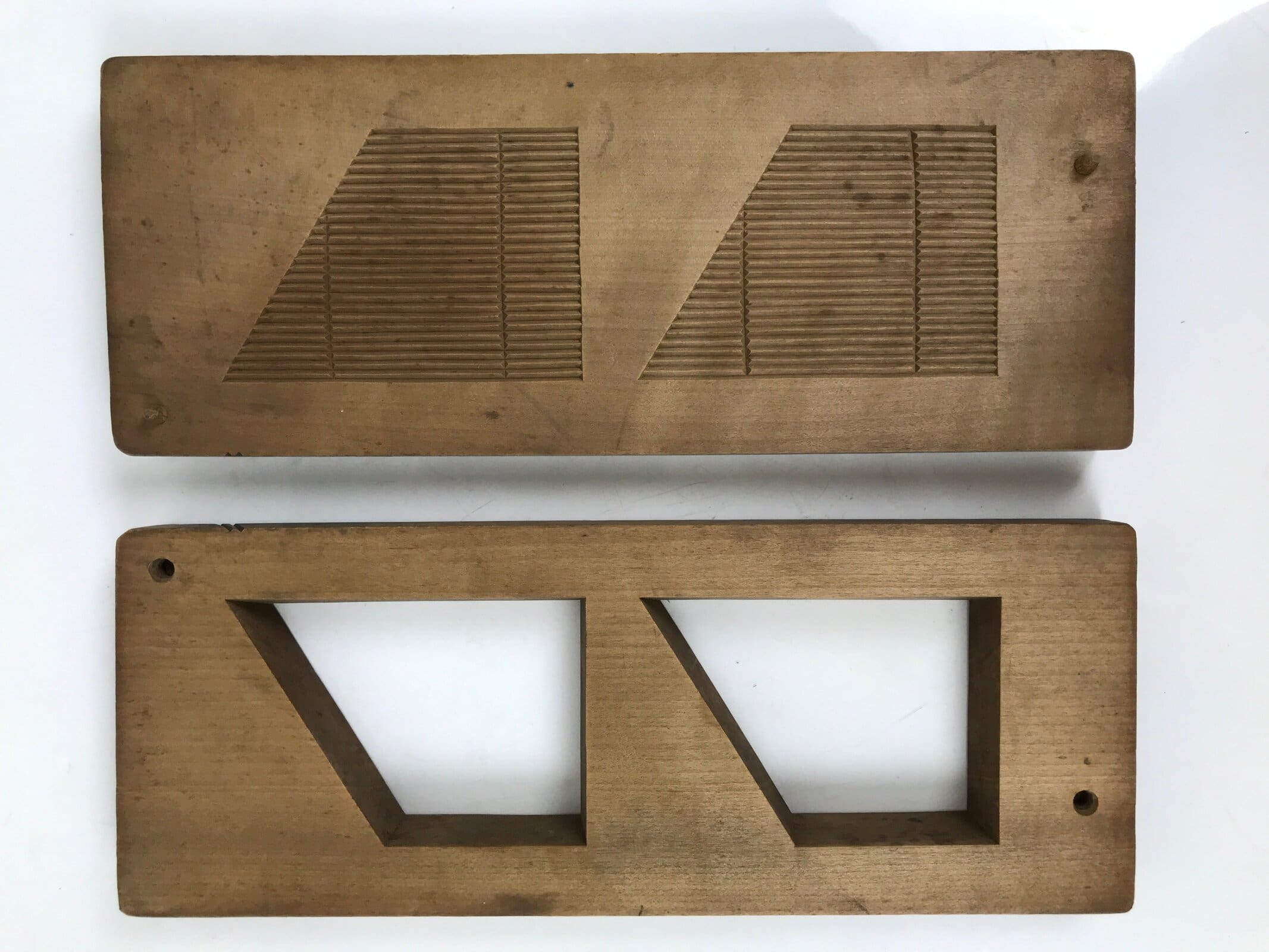 Japanese Wood Carved Kashigata Cake Mold Vtg Sweet Wagashi Wheat Gluten Kg702