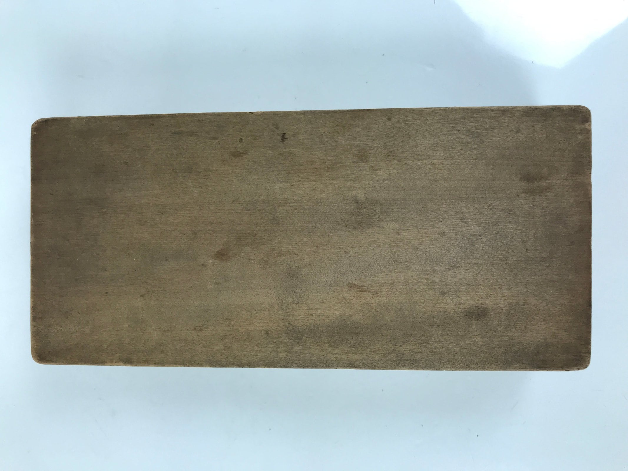 Japanese Wood Carved Kashigata Cake Mold Vtg Wagashi Folding Fan Pine Tree Kg688