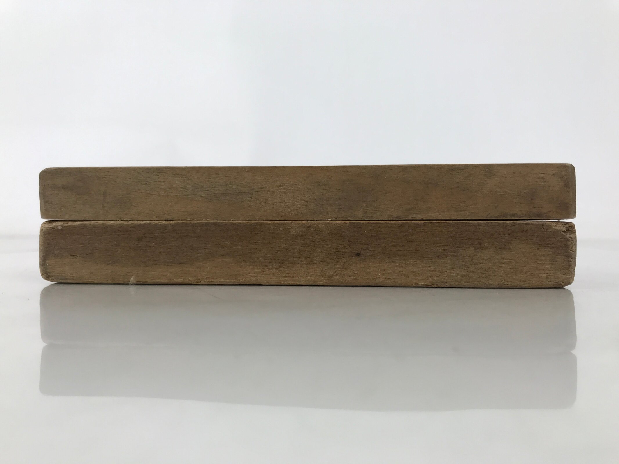 Japanese Wood Carved Kashigata Cake Mold Vtg Wagashi Komatsuna Spinach Kg722