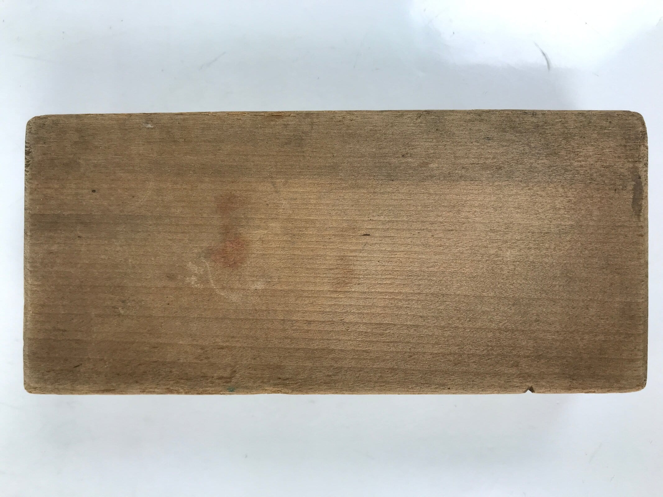 Japanese Wood Carved Kashigata Cake Mold Vtg Wagashi Komatsuna Spinach Kg722