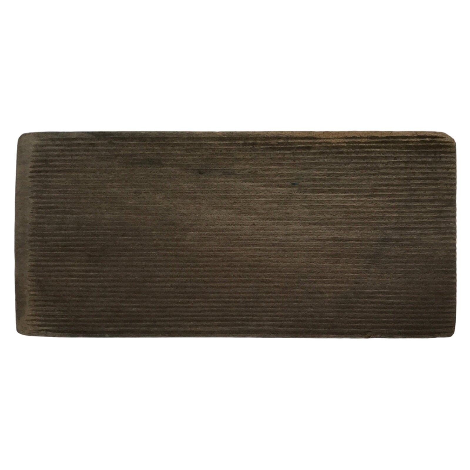 Japanese Wood Carved Kashigata Cake Mold Wagashi Line Pattern Back Plate Kg796