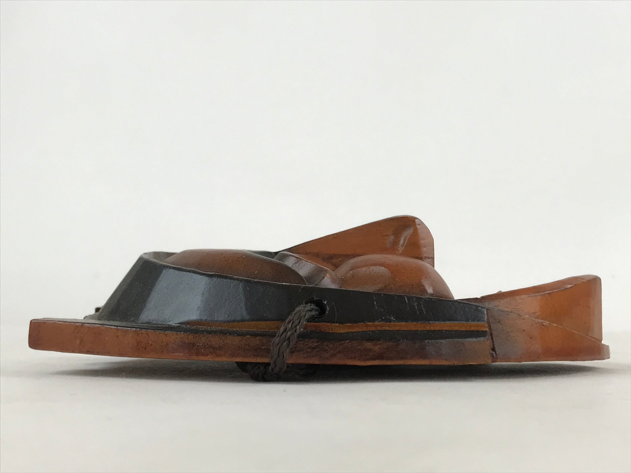 Japanese Wood Carving Noh Mask Kagura Face Vtg Kidoairaku Kyogen Gigaku OM37