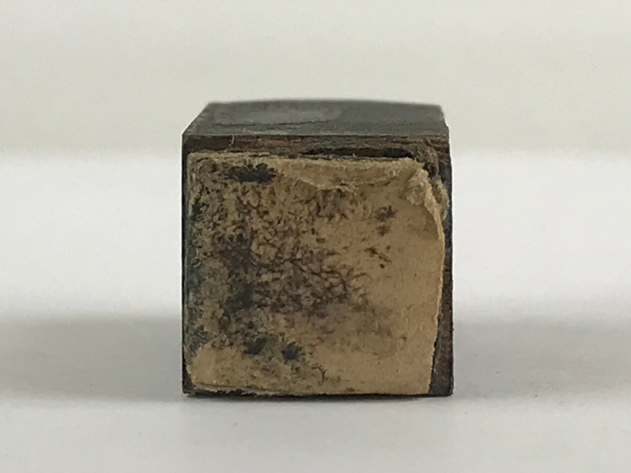 Japanese Wood Carving Stamp Hanko Inkan Vtg Seal Initial Company Logo Ta HS134