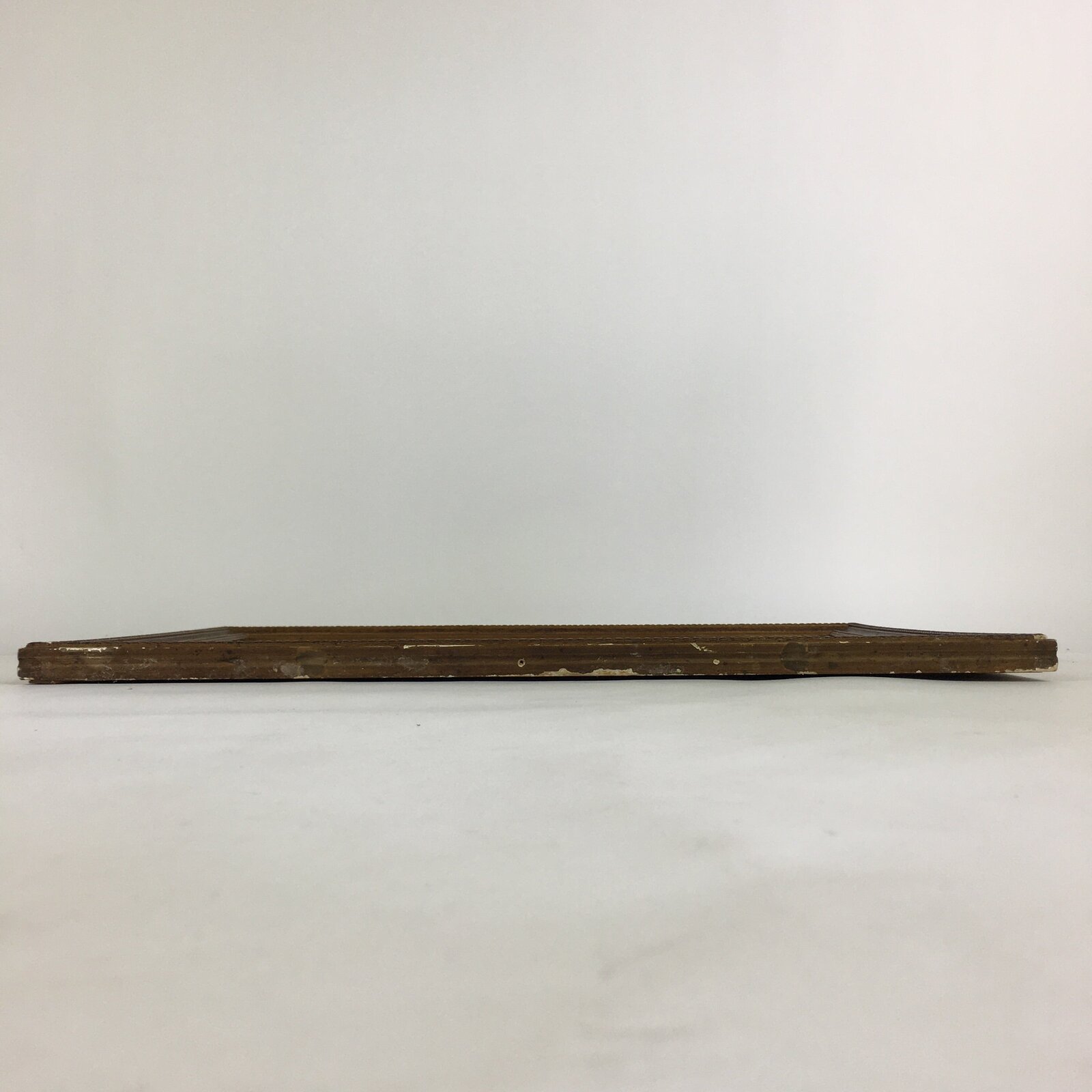 Japanese Wood Framed Landscape Painting Vtg Pine Tree Houses FL59