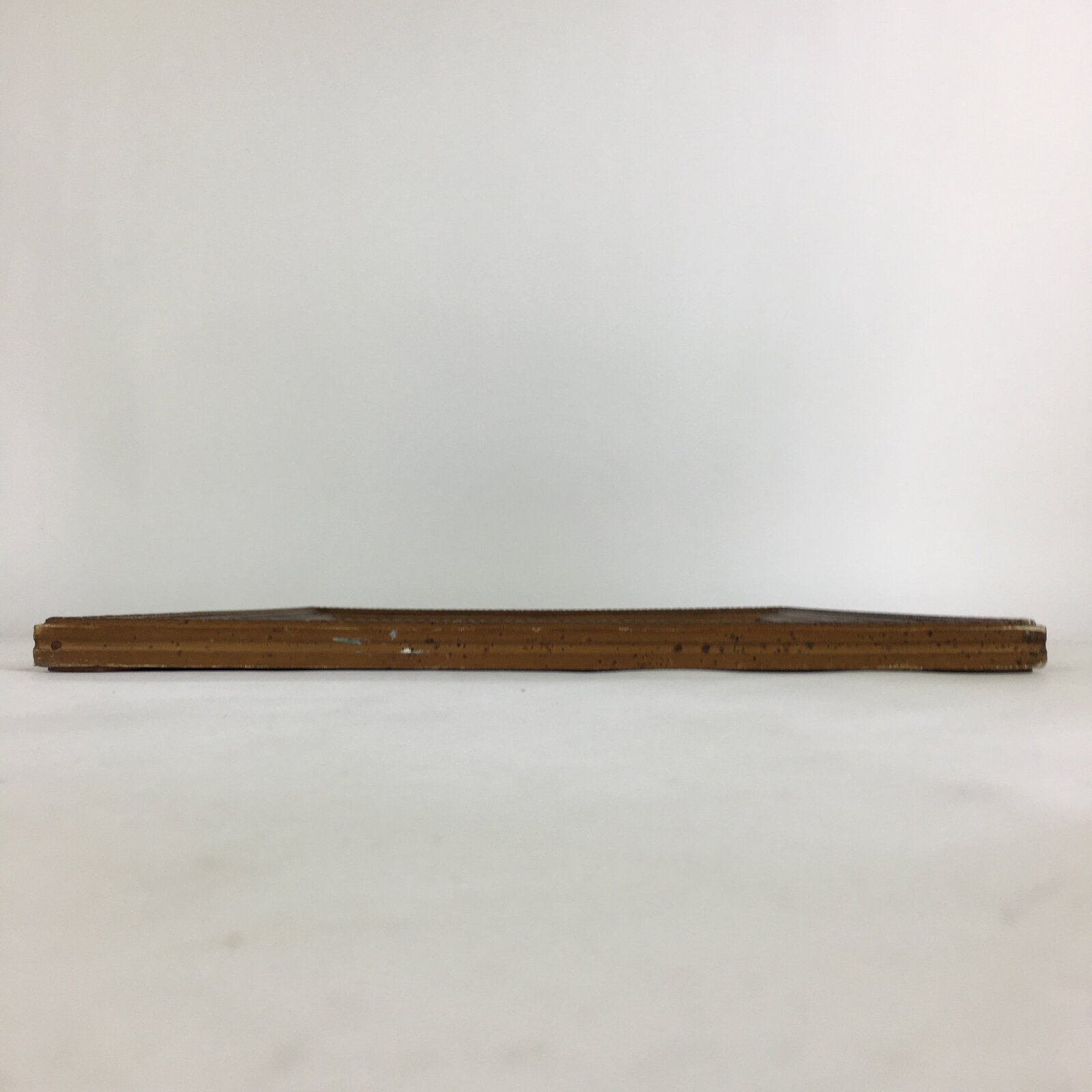 Japanese Wood Framed Landscape Painting Vtg Pine Tree Houses FL59