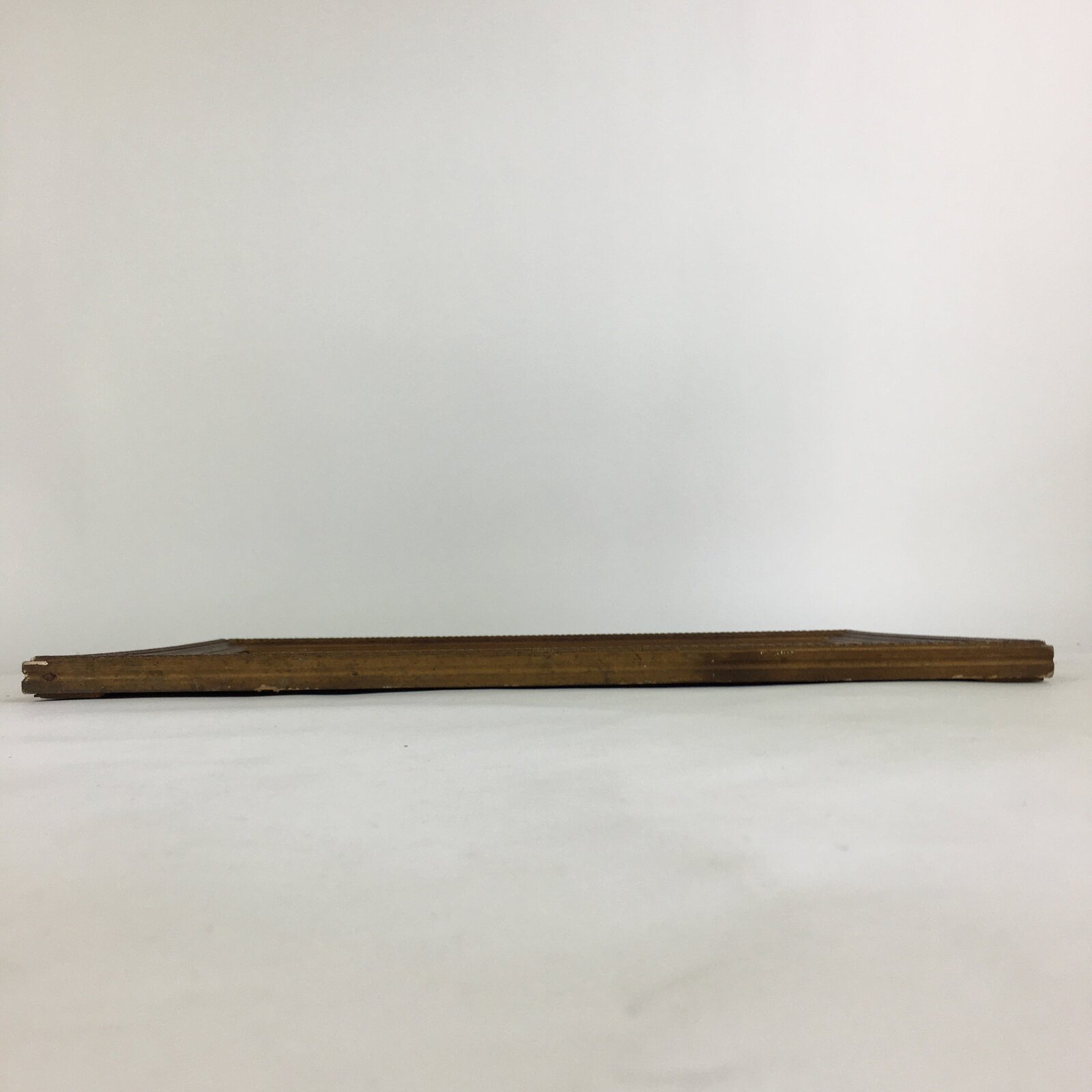 Japanese Wood Framed Landscape Painting Vtg Pine Tree Houses FL59