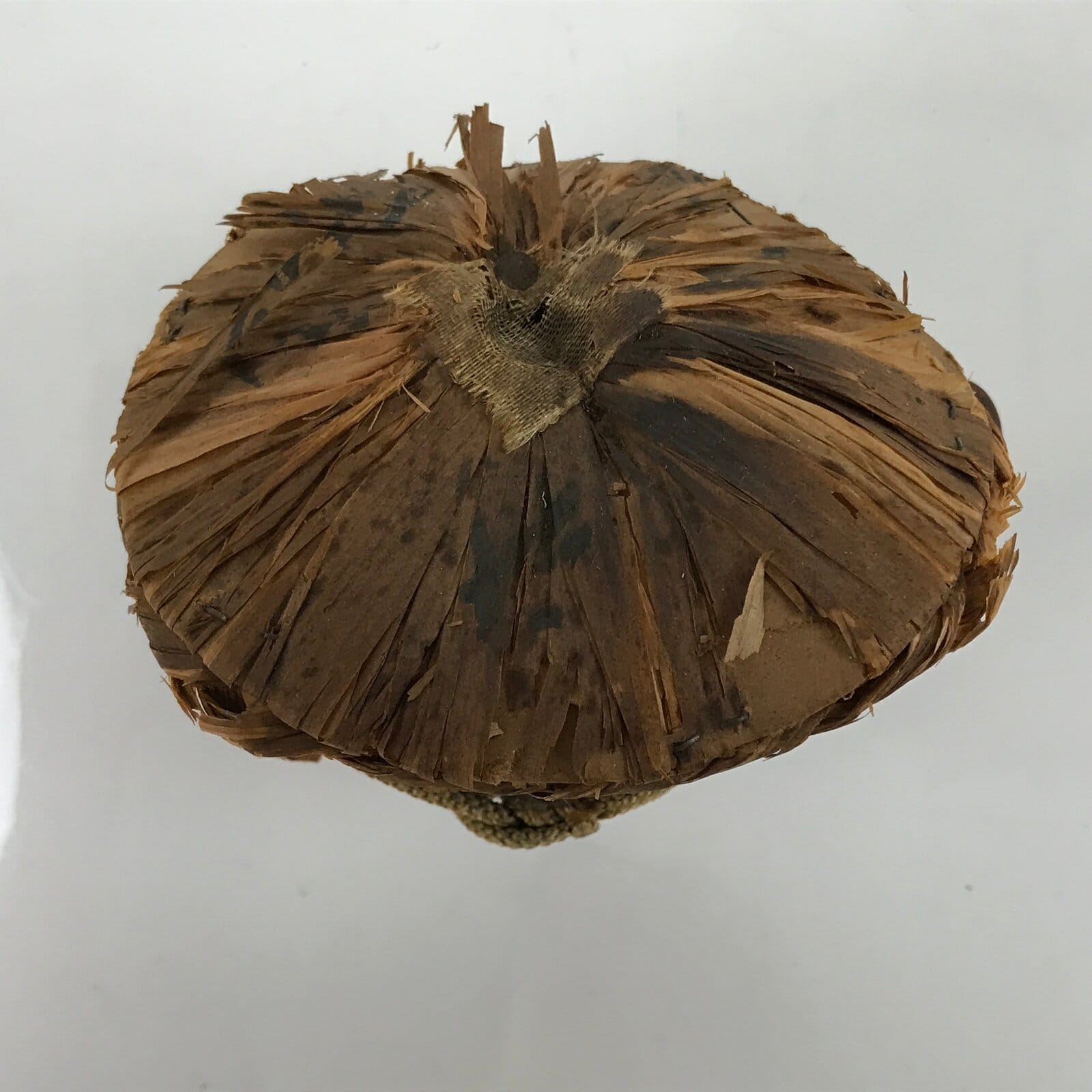 Japanese Wood Kokeshi Doll Vtg Tanuki Raccoon Dog Brown Folk Art KF698