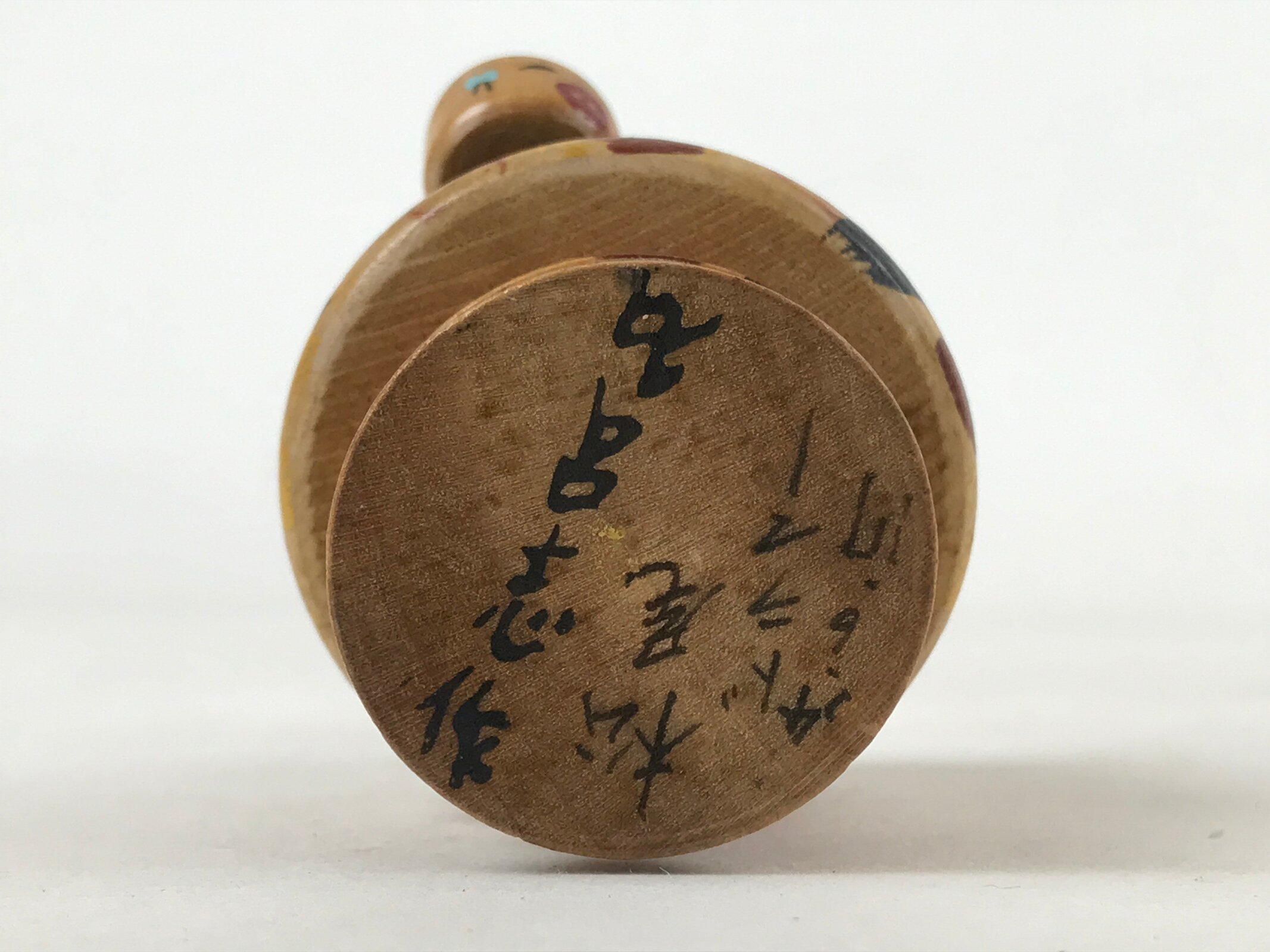 Japanese Wood Kokeshi Doll Woman Kid Dango Vtg Figurine Folk Art Toy KF667