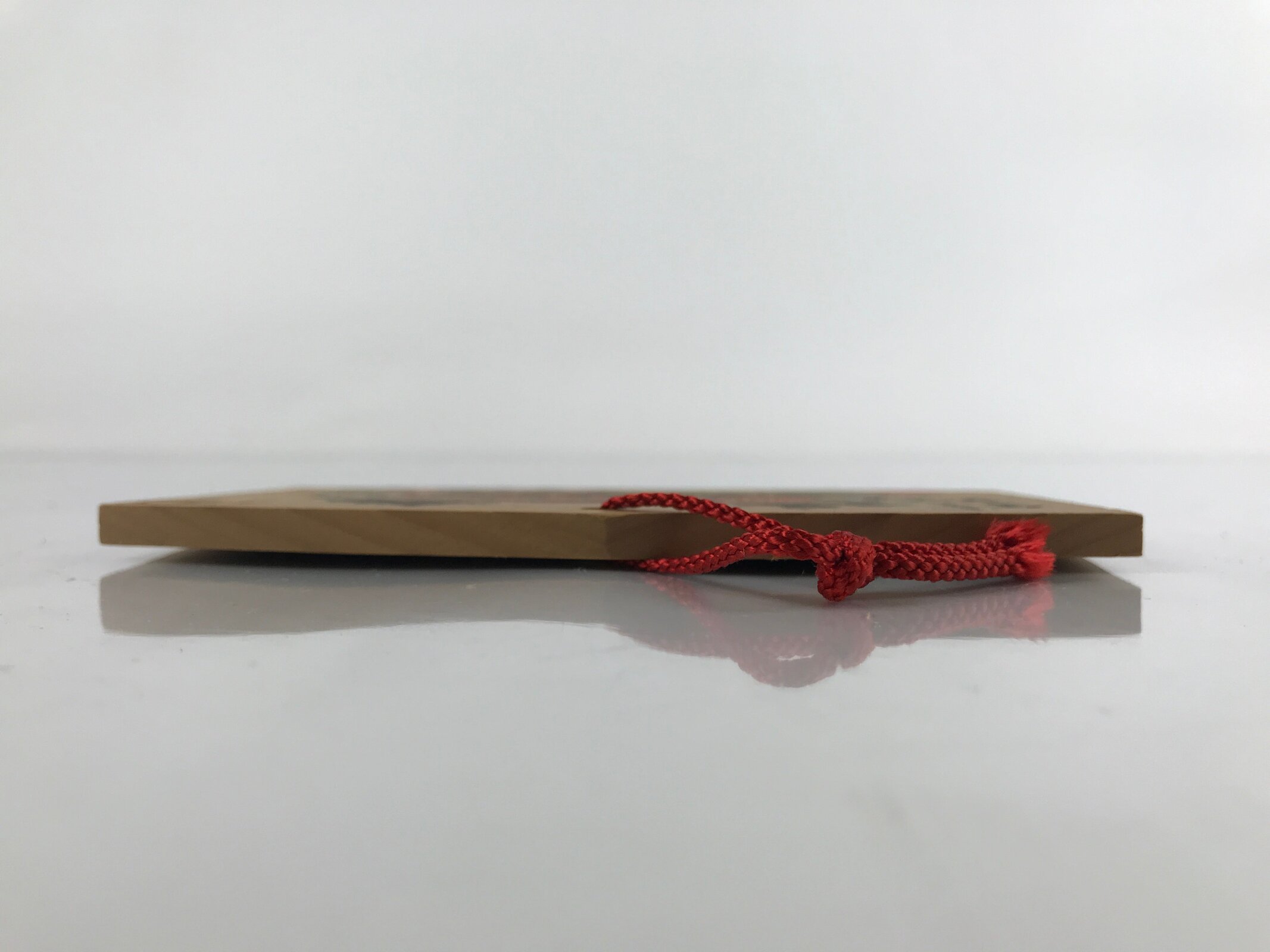 Japanese Wood Shrine Plaque Ema Vtg Muroji Temple Golden Hall Hanging Wish EM36