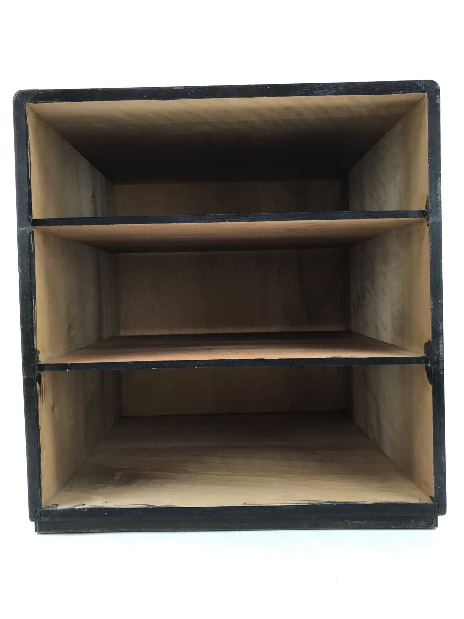 Japanese Wood Tansu Storage Chest Haribako Sewing Box 3 Drawers Pine Tree T399