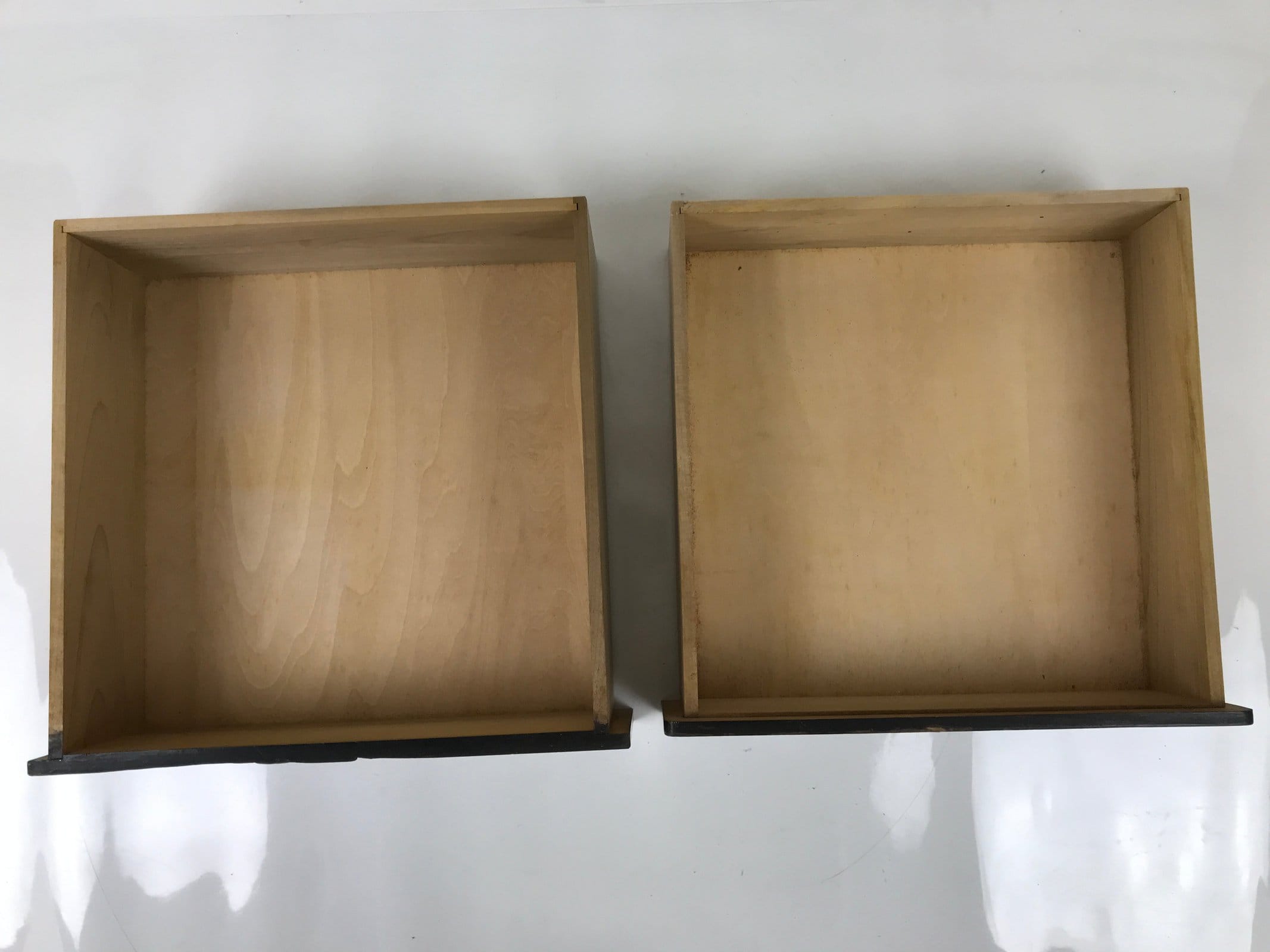 Japanese Wood Tansu Storage Chest Haribako Sewing Box 3 Drawers Pine Tree T399