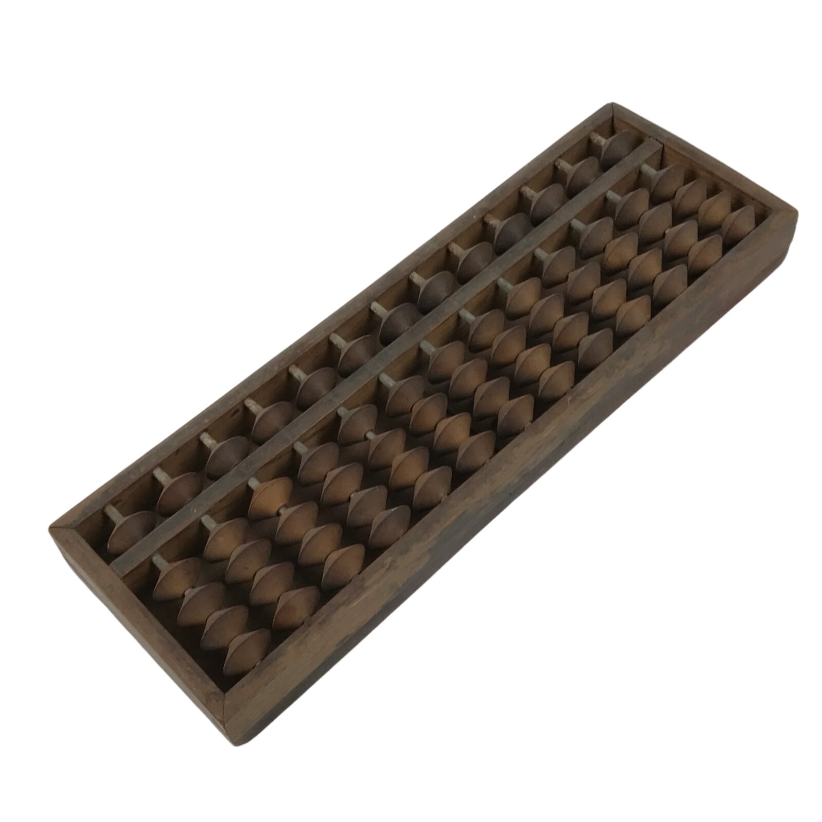 Japanese Wooden Abacus Soroban Math Calculating Tool Vtg 1/4 Beads 13 Rows ST68