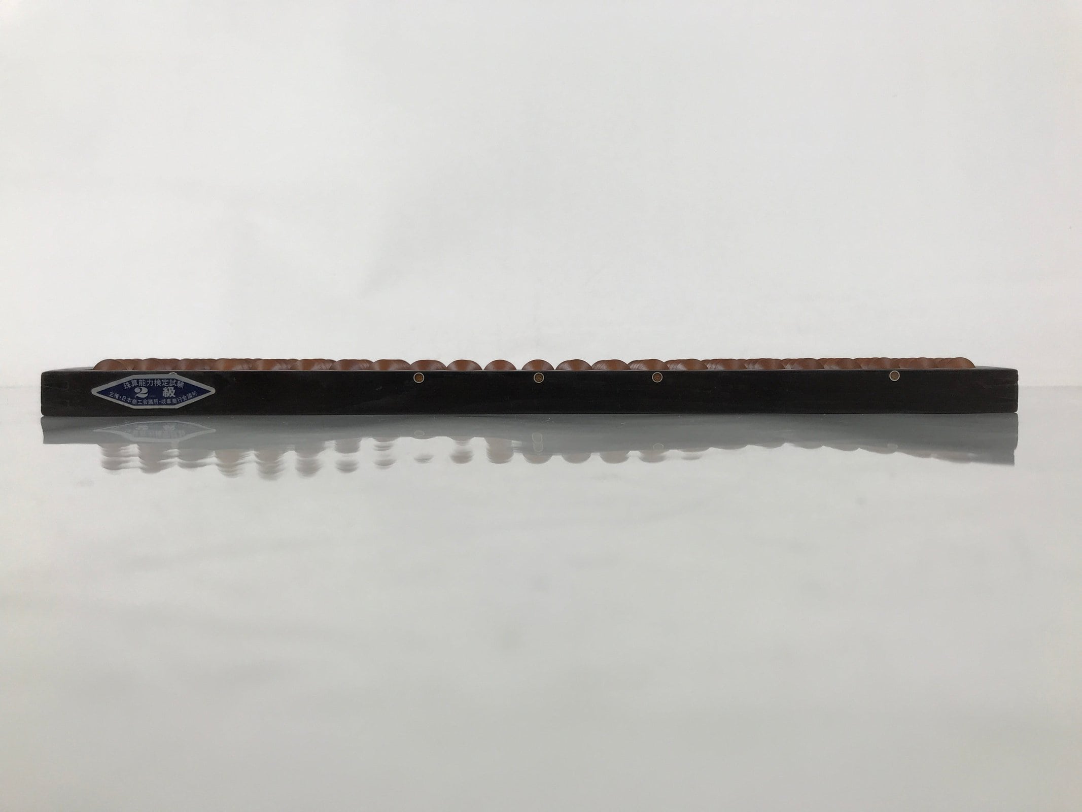 Japanese Wooden Abacus Soroban Math Calculating Tool Vtg 1/4 Beads 23 Rows ST73