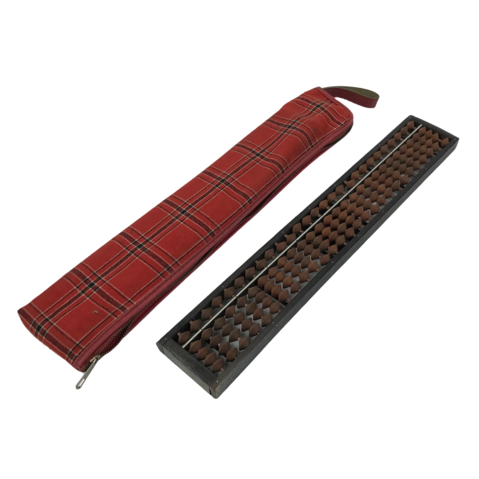 Japanese Wooden Abacus Soroban Math Calculating Tool Vtg 1/4 Beads 27 Rows ST72