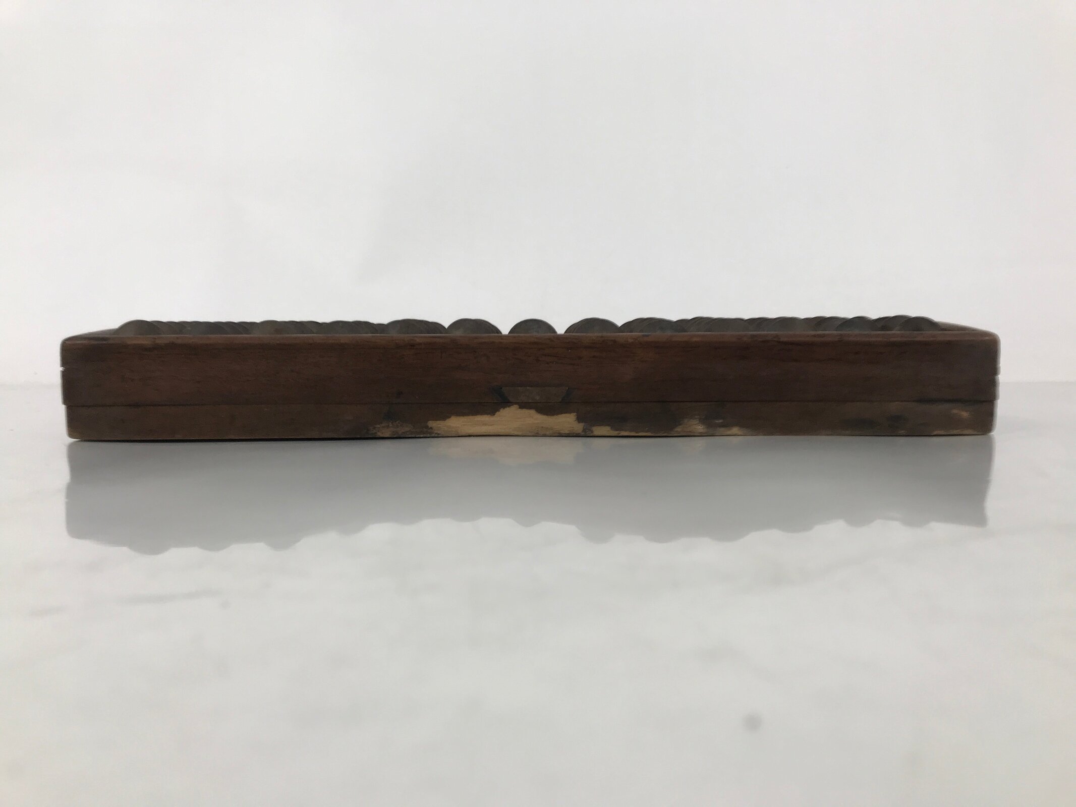 Japanese Wooden Abacus Soroban Math Calculating Tool Vtg 1/5 Beads 13 Rows ST70