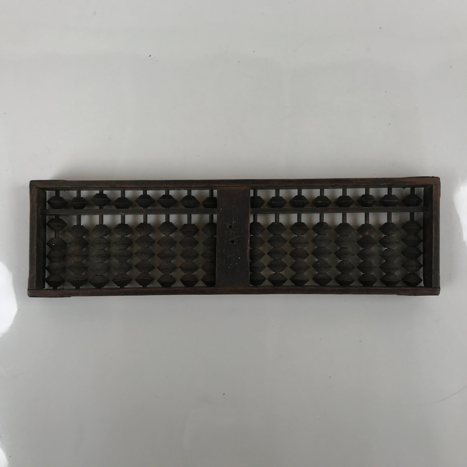 Japanese Wooden Abacus Soroban Math Calculating Tool Vtg 1/5 Beads 17 Rows ST58