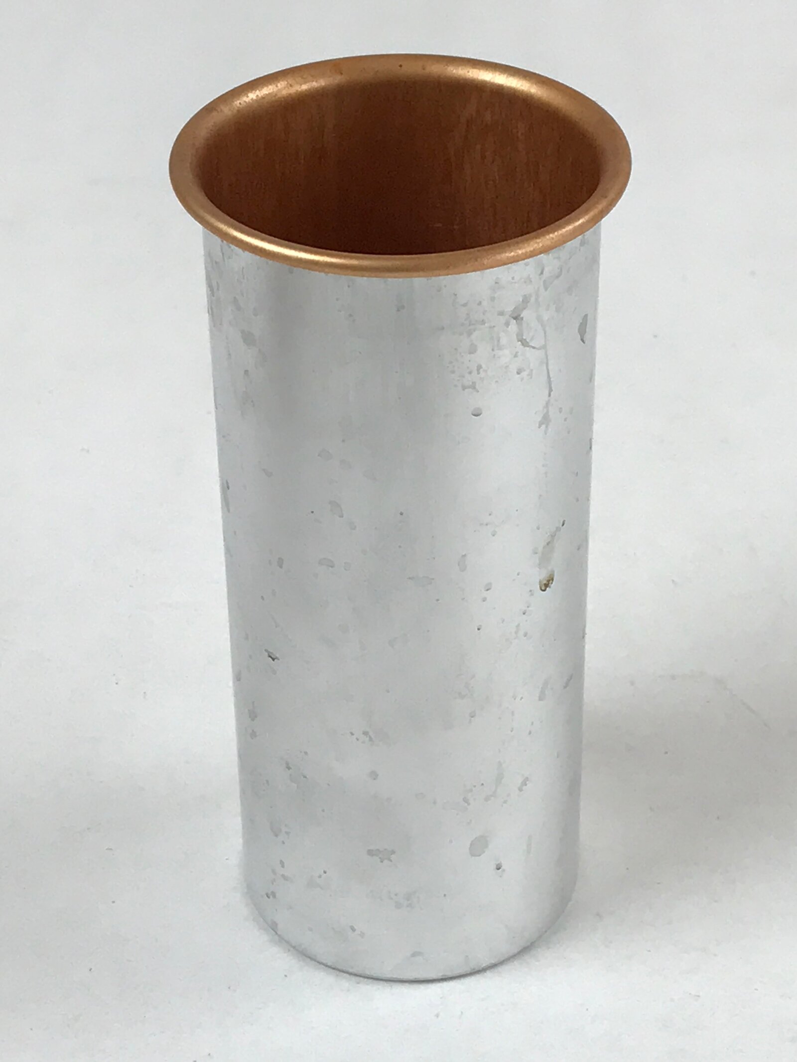 Japanese Wooden Brushed Lacquer Flower Vase Kabin Vtg Ikebana Raden Brown FK83