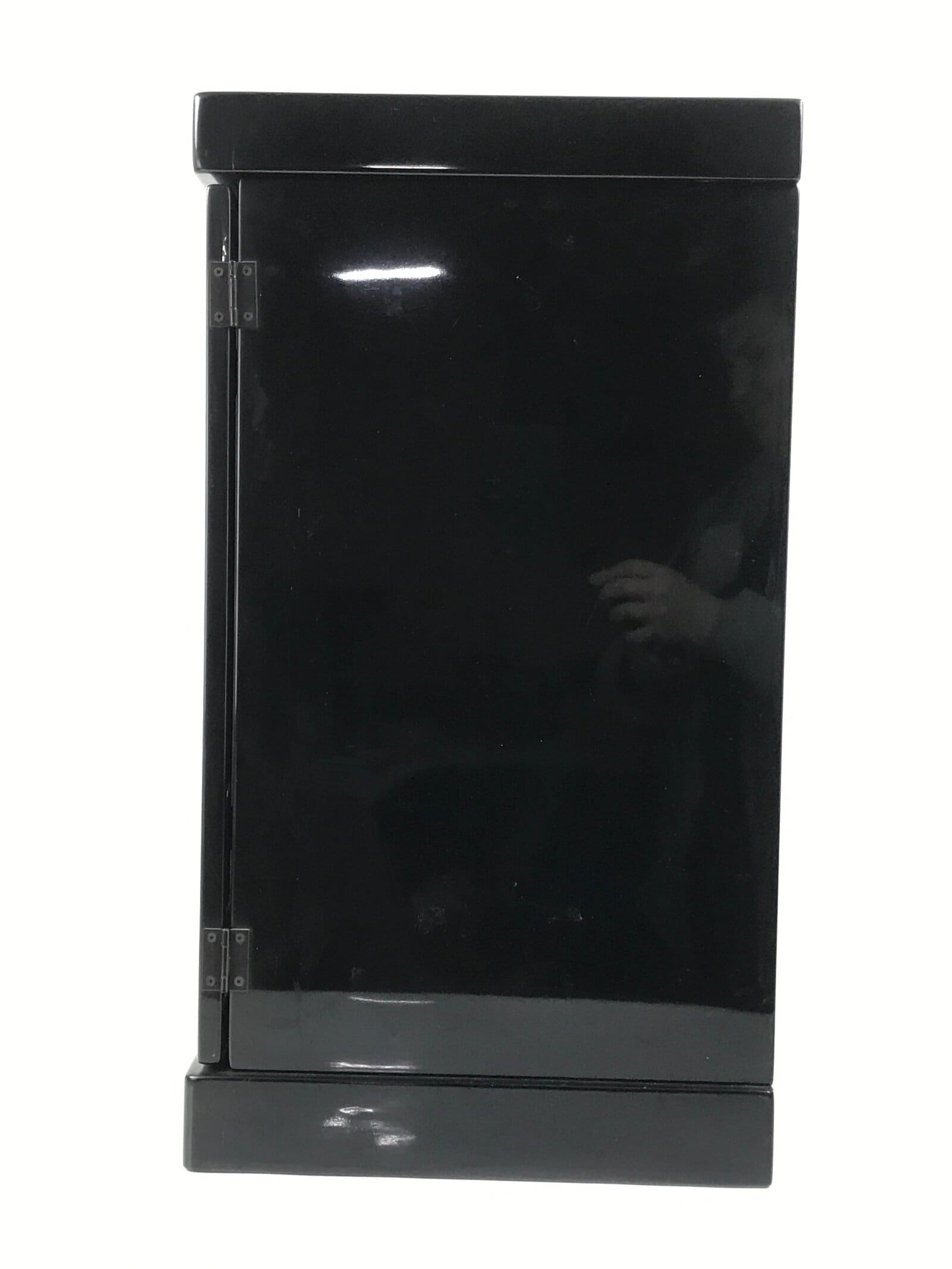 Japanese Wooden Buddhist Altar Cabinet Butsudan Vtg Makie Raden Black Gold BA601