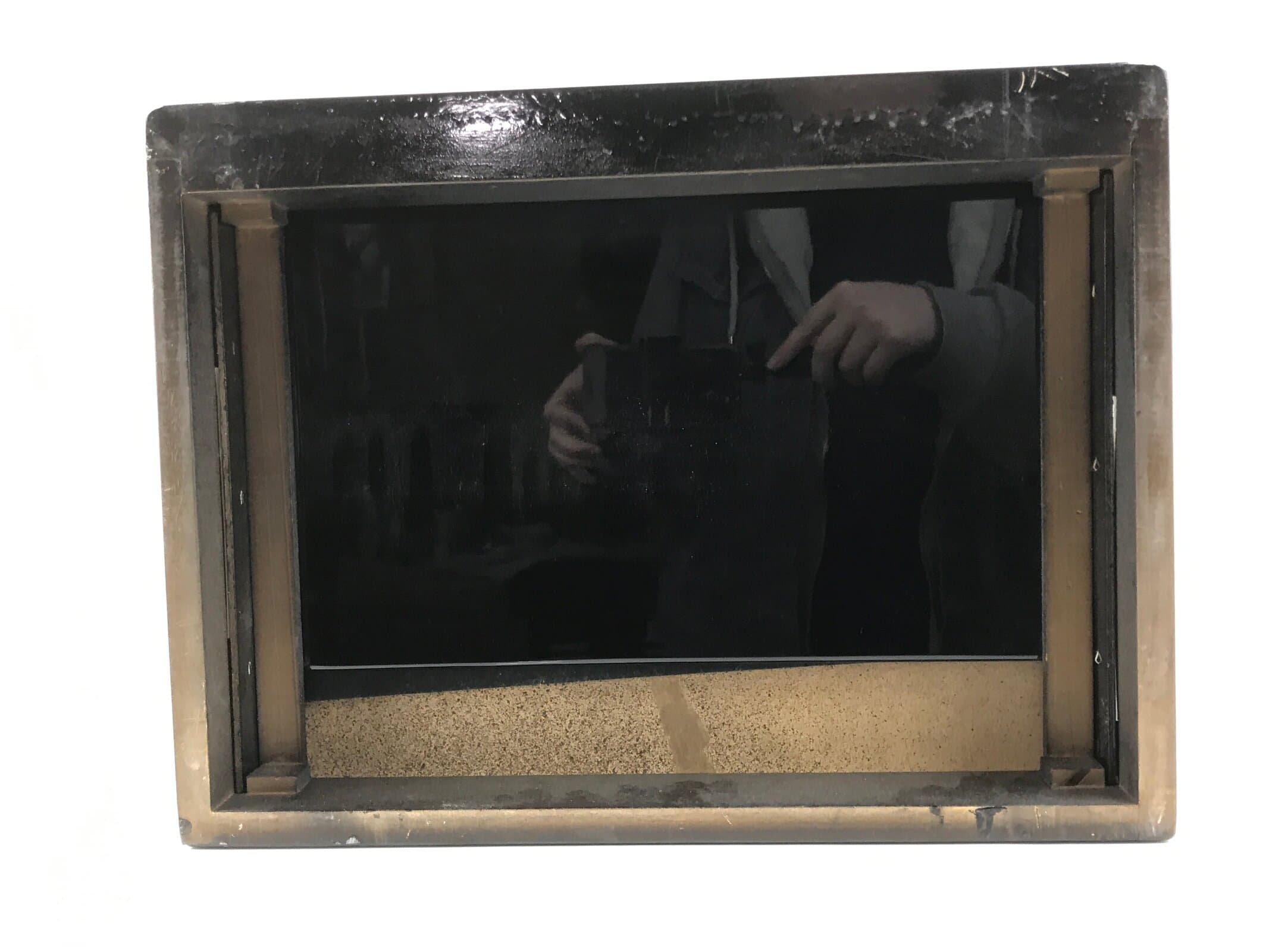 Japanese Wooden Buddhist Altar Cabinet Butsudan Vtg Makie Raden Black Gold BA601