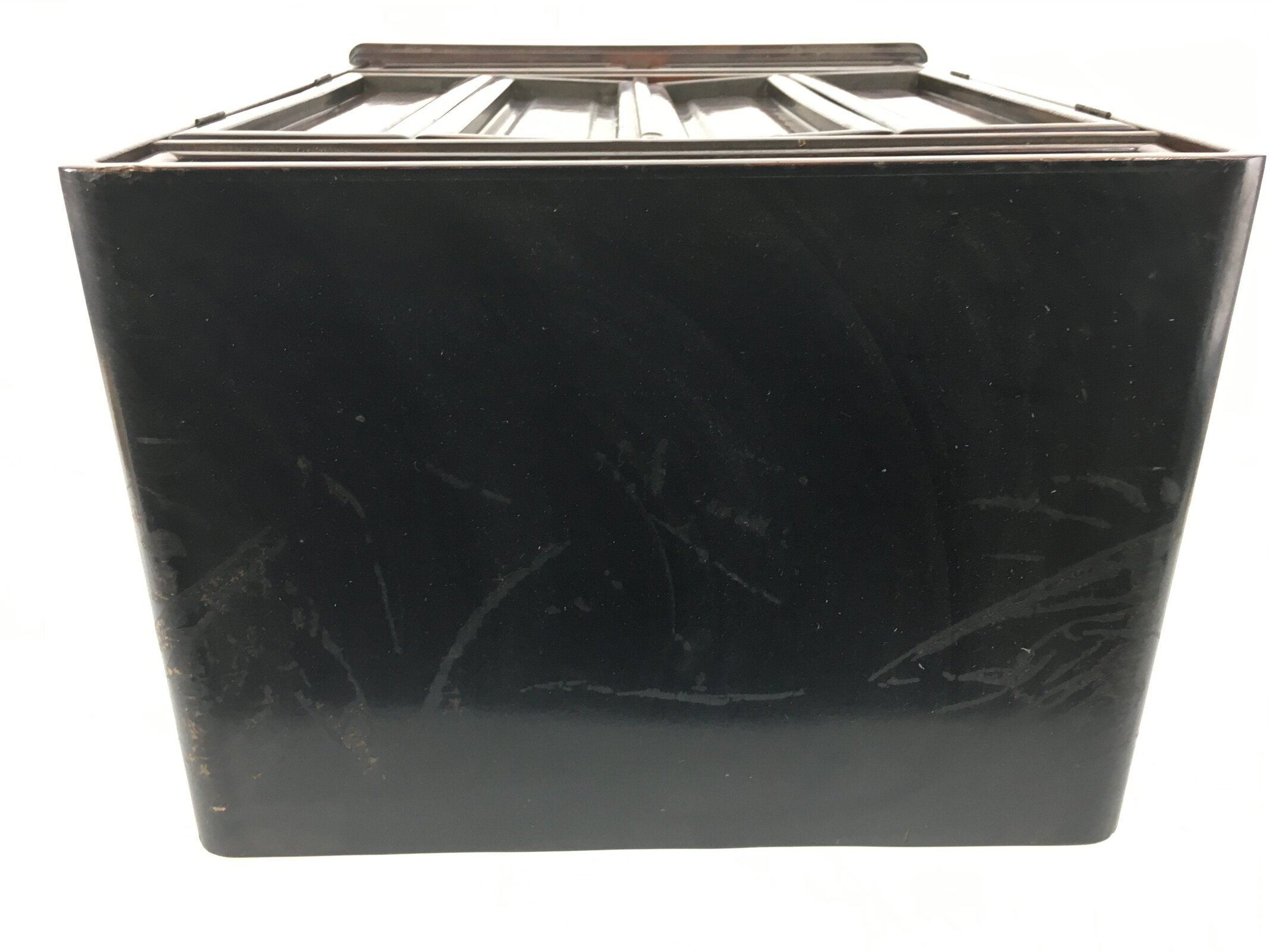 Japanese Wooden Buddhist altar Vtg Butsudan Wood Cabinet Brown T243