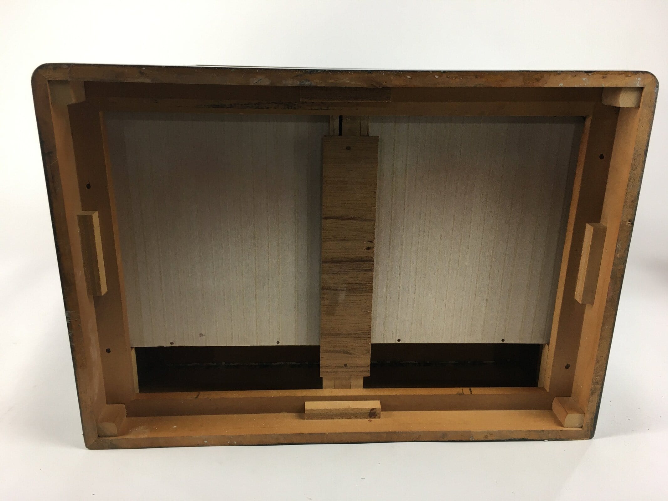 Japanese Wooden Buddhist altar Vtg Butsudan Wood Cabinet Brown T243