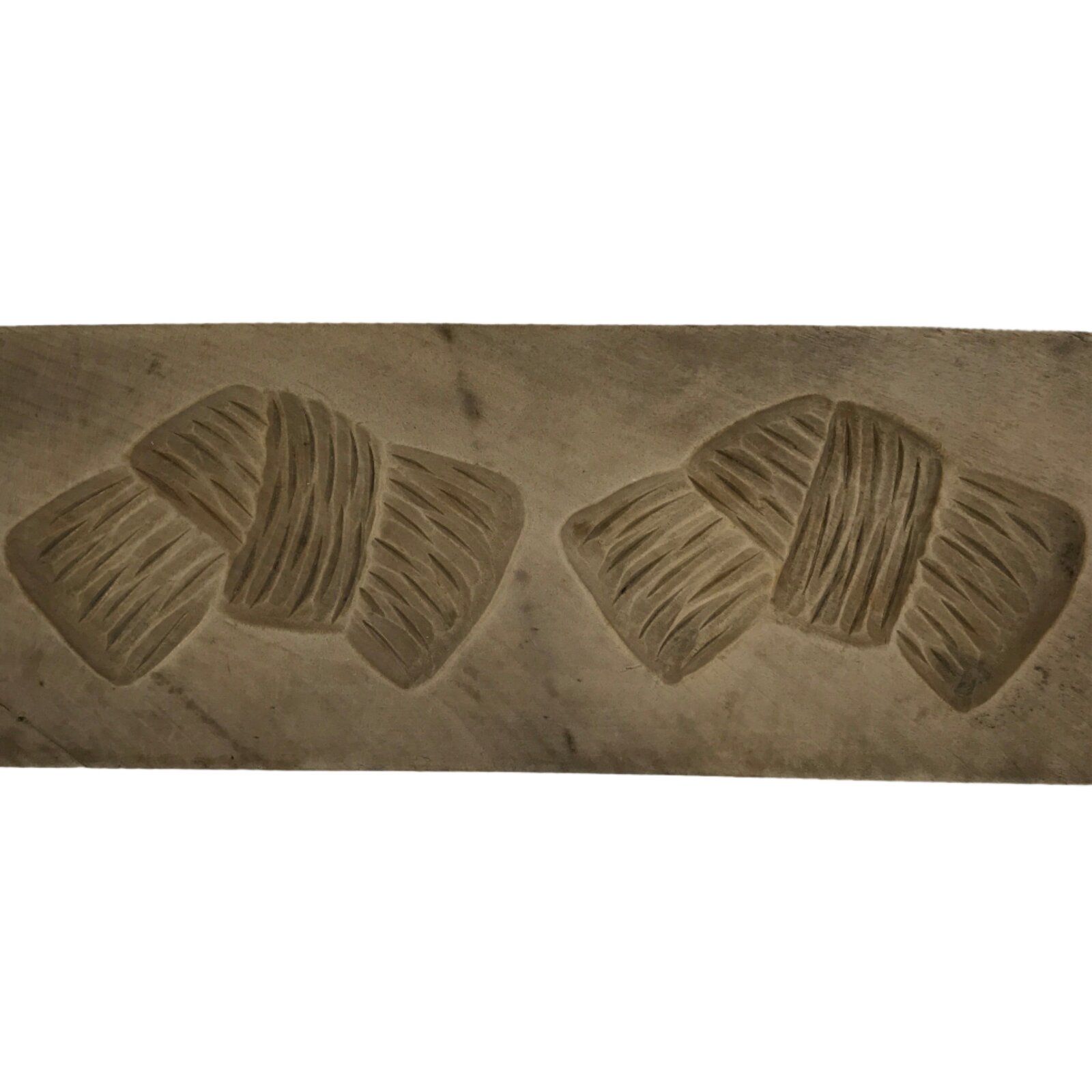 Japanese Wooden Carved Kashigata Cake Mold Sweet Wagashi Tied Kombu Kelp Kg699