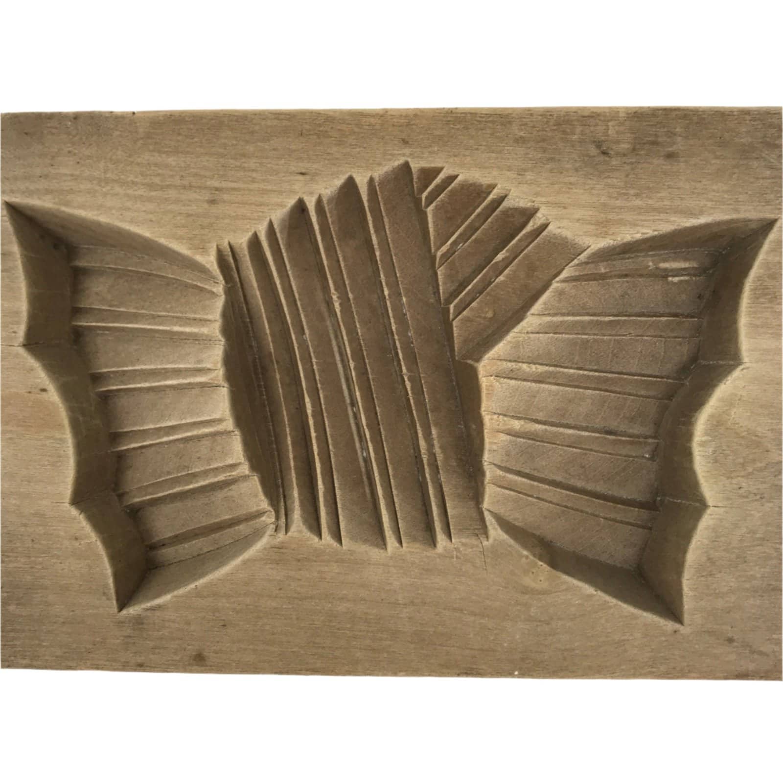 Japanese Wooden Carved Kashigata Cake Mold Sweet Wagashi Tied Kombu Kelp Kg721