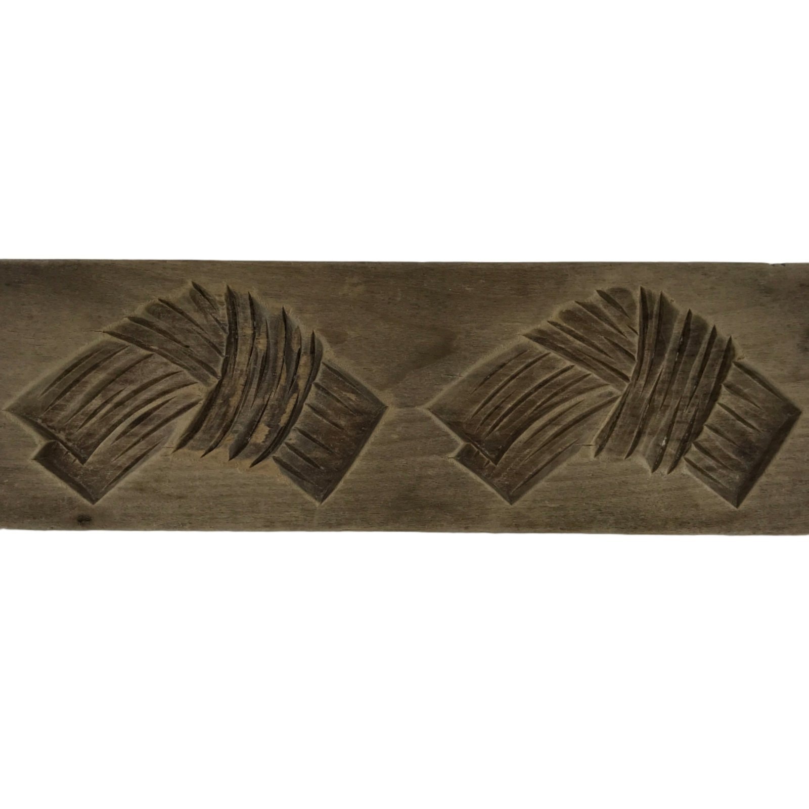 Japanese Wooden Carved Kashigata Cake Mold Sweet Wagashi Tied Kombu Kelp Kg751