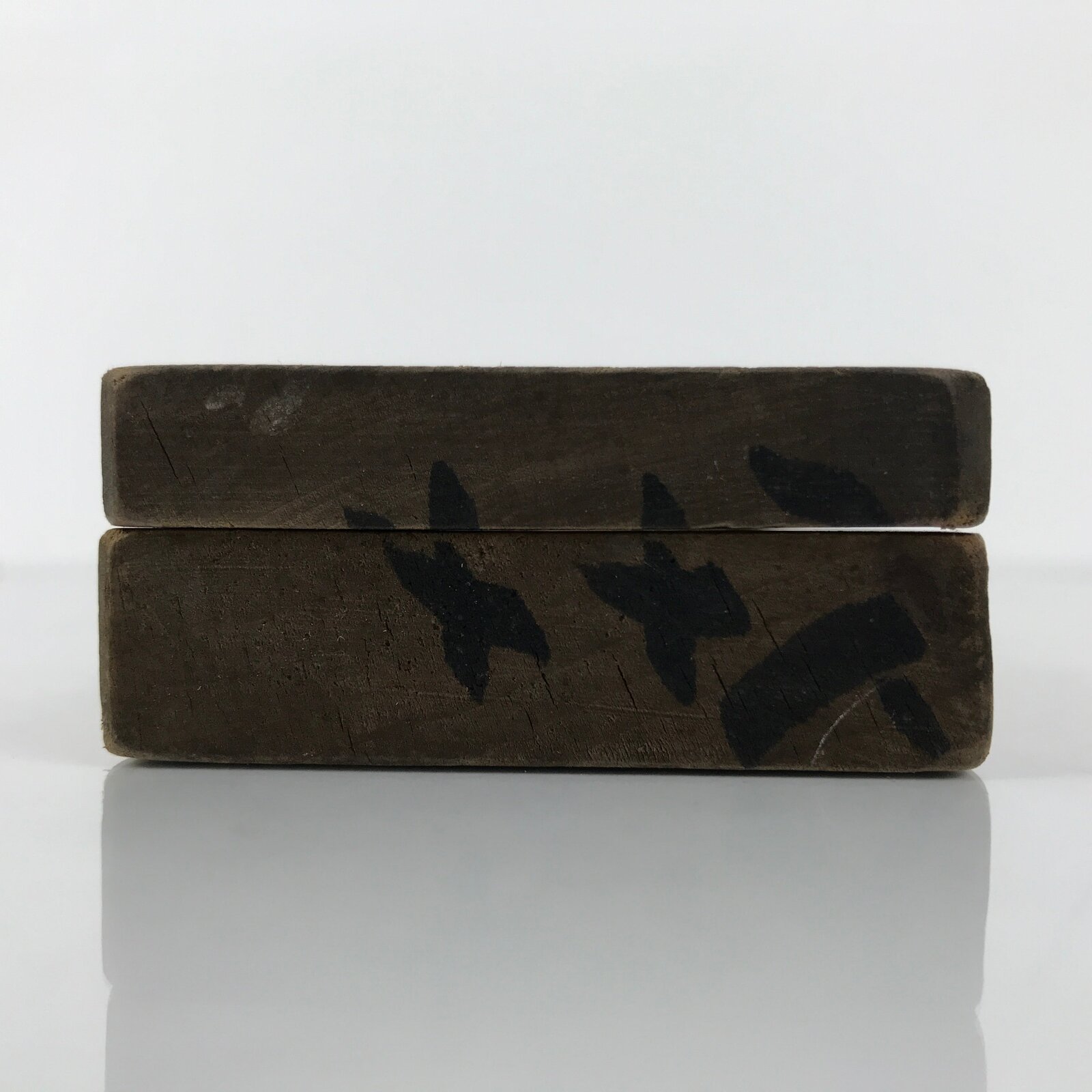 Japanese Wooden Carved Kashigata Cake Mold Vtg Sweet Wagashi Banana Fruit Kg774