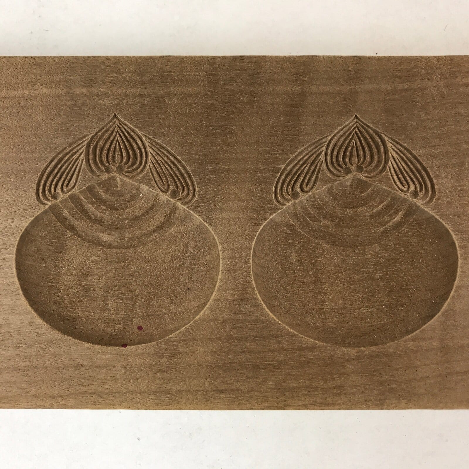 Japanese Wooden Carved Kashigata Cake Mold Vtg Sweet Wagashi Inari Kg514