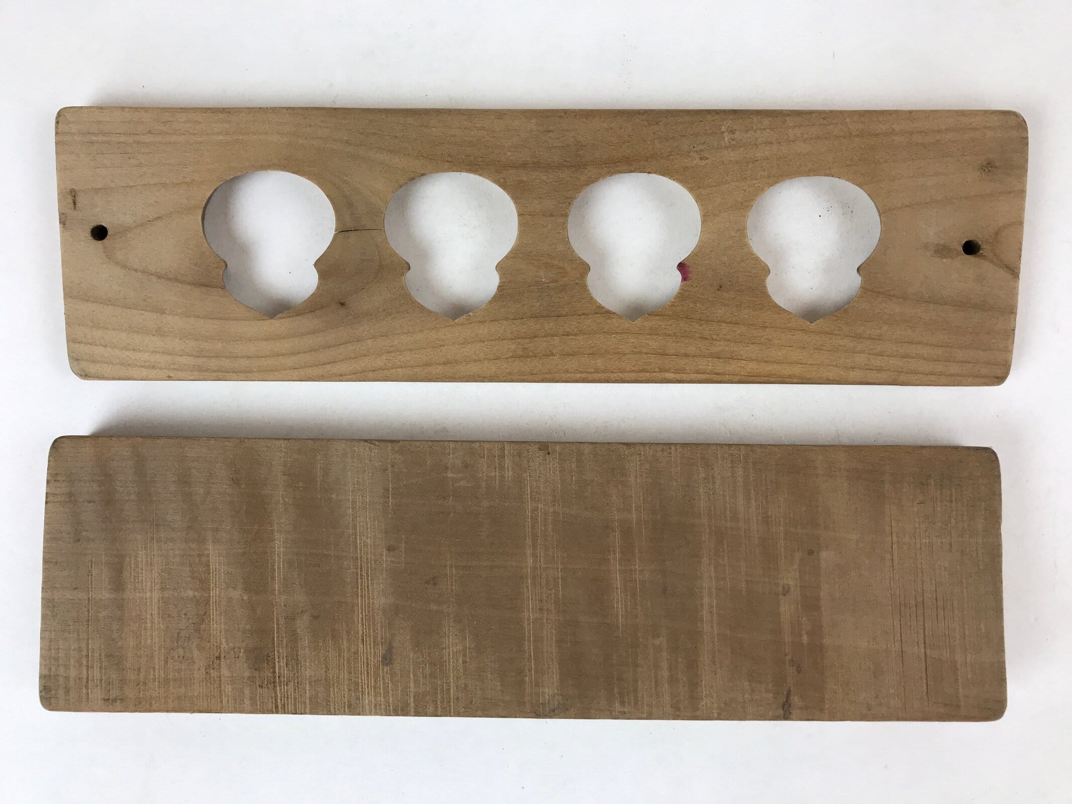 Japanese Wooden Carved Kashigata Cake Mold Vtg Sweet Wagashi Inari Kg514