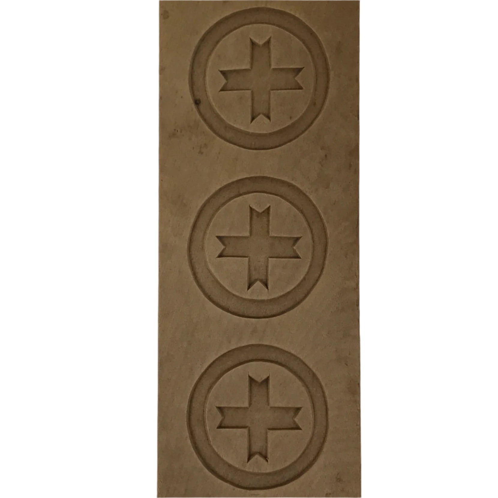 Japanese Wooden Carved Kashigata Cake Mold Vtg Sweet Wagashi Mon Crest Kg727