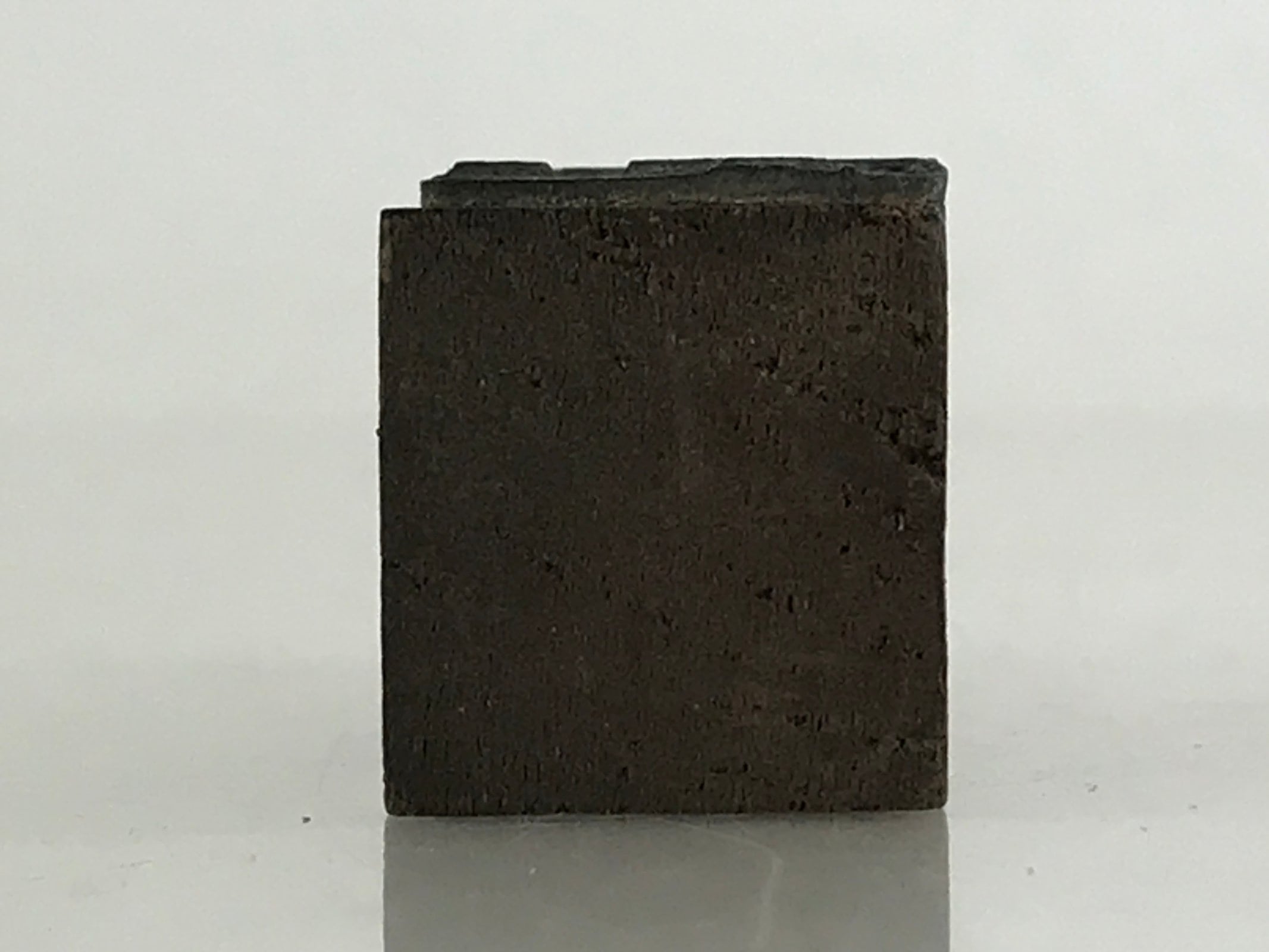 Japanese Wooden Carving Stamp Hanko Inkan Vtg Kanji Caracter Metal HS164